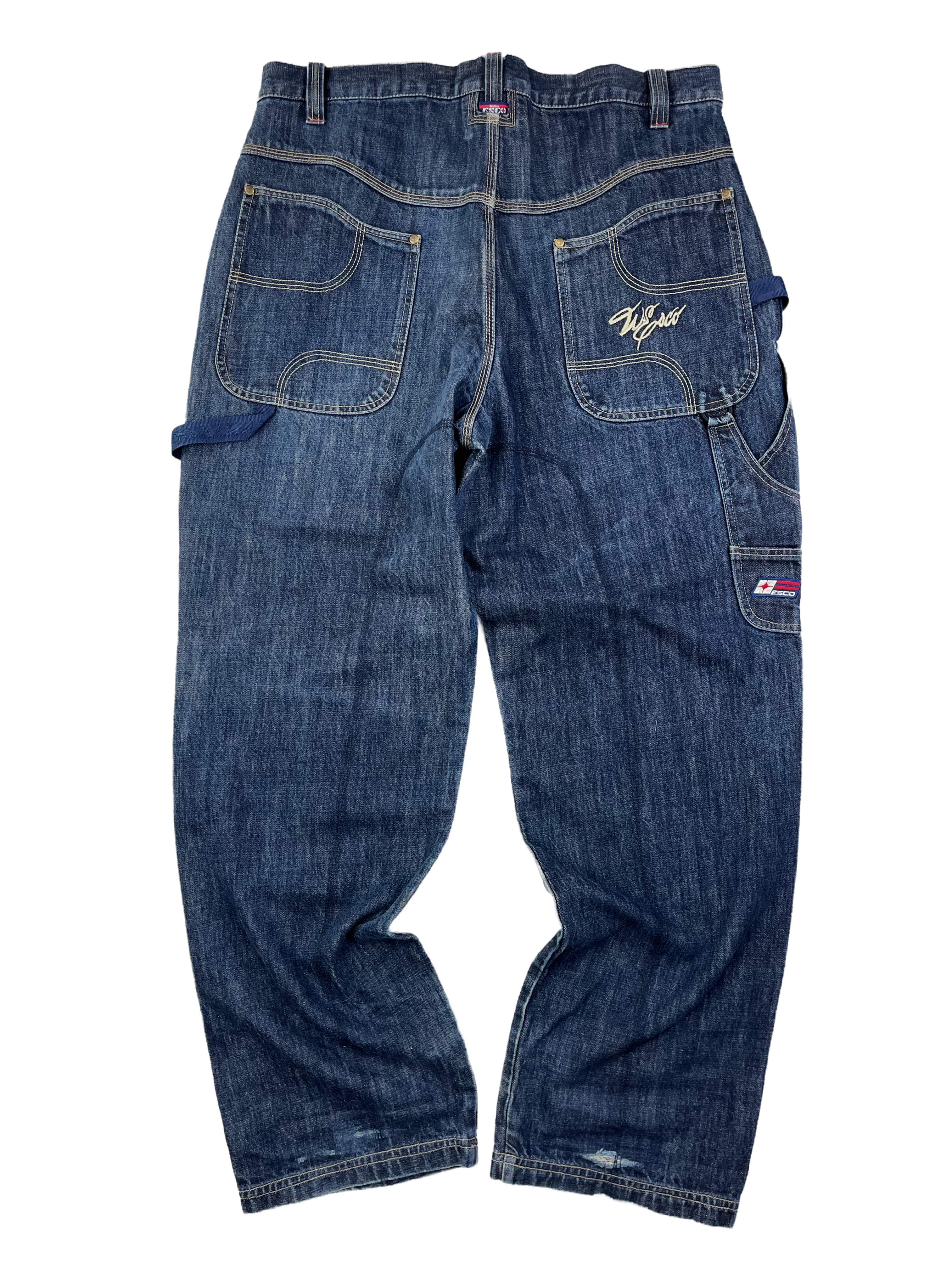 Willie Esco Vintage Baggy Jeans 90s Dunkelblau XL