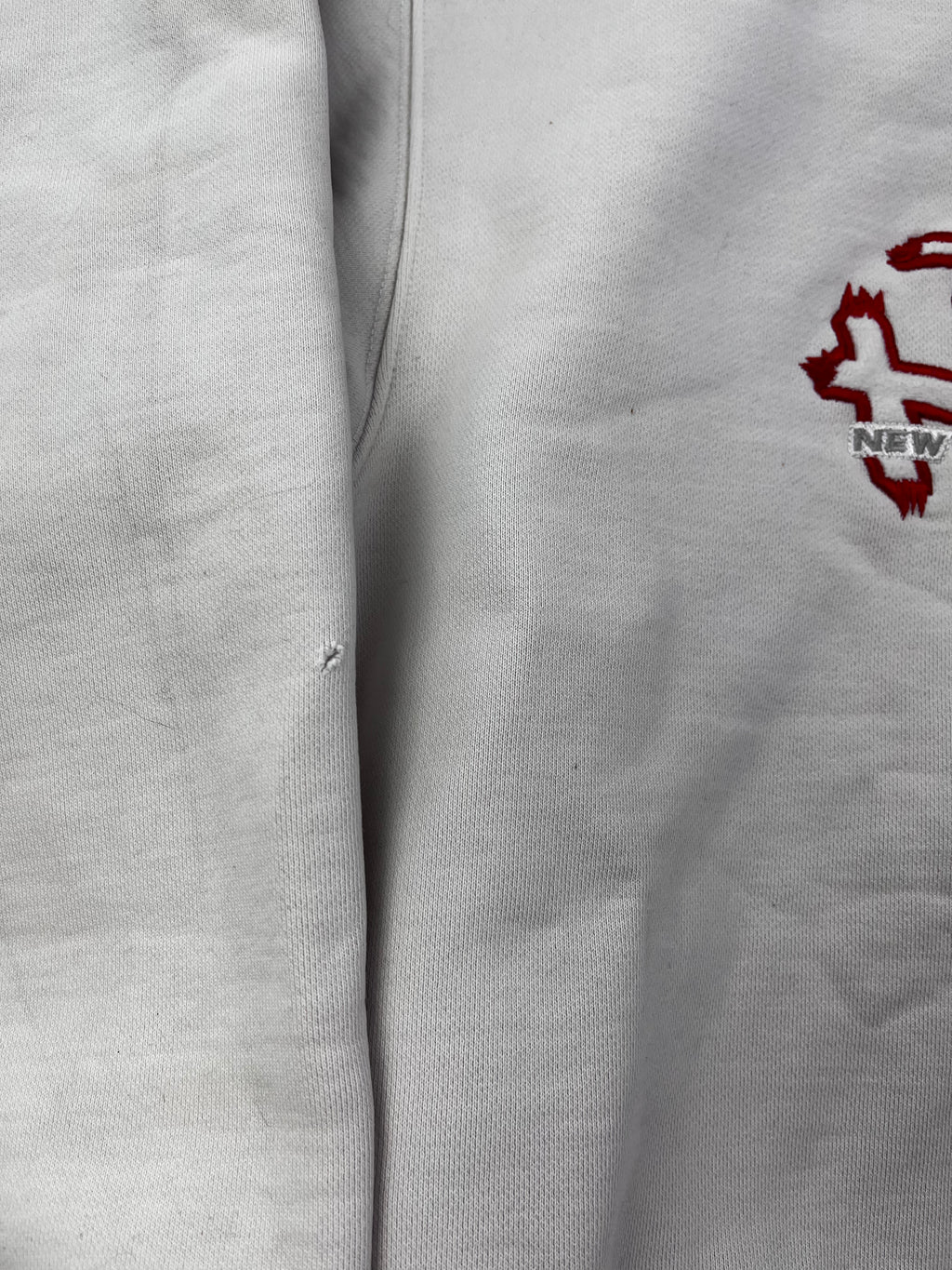 Johnny Blaze Vintage Hoodie 90s Weiß XL