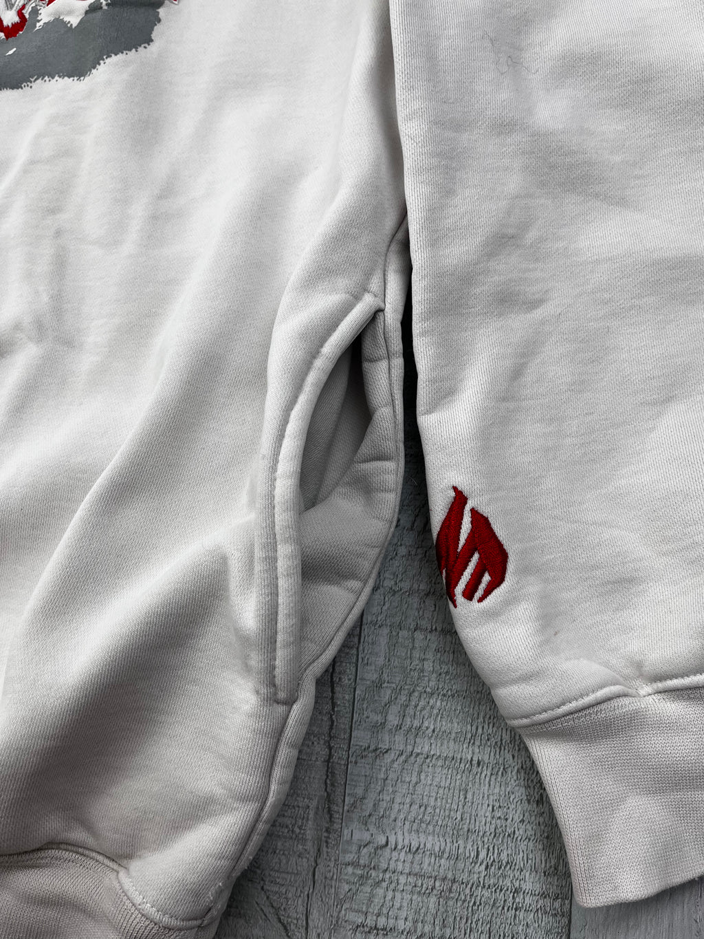 Johnny Blaze Vintage Hoodie 90s Weiß XL