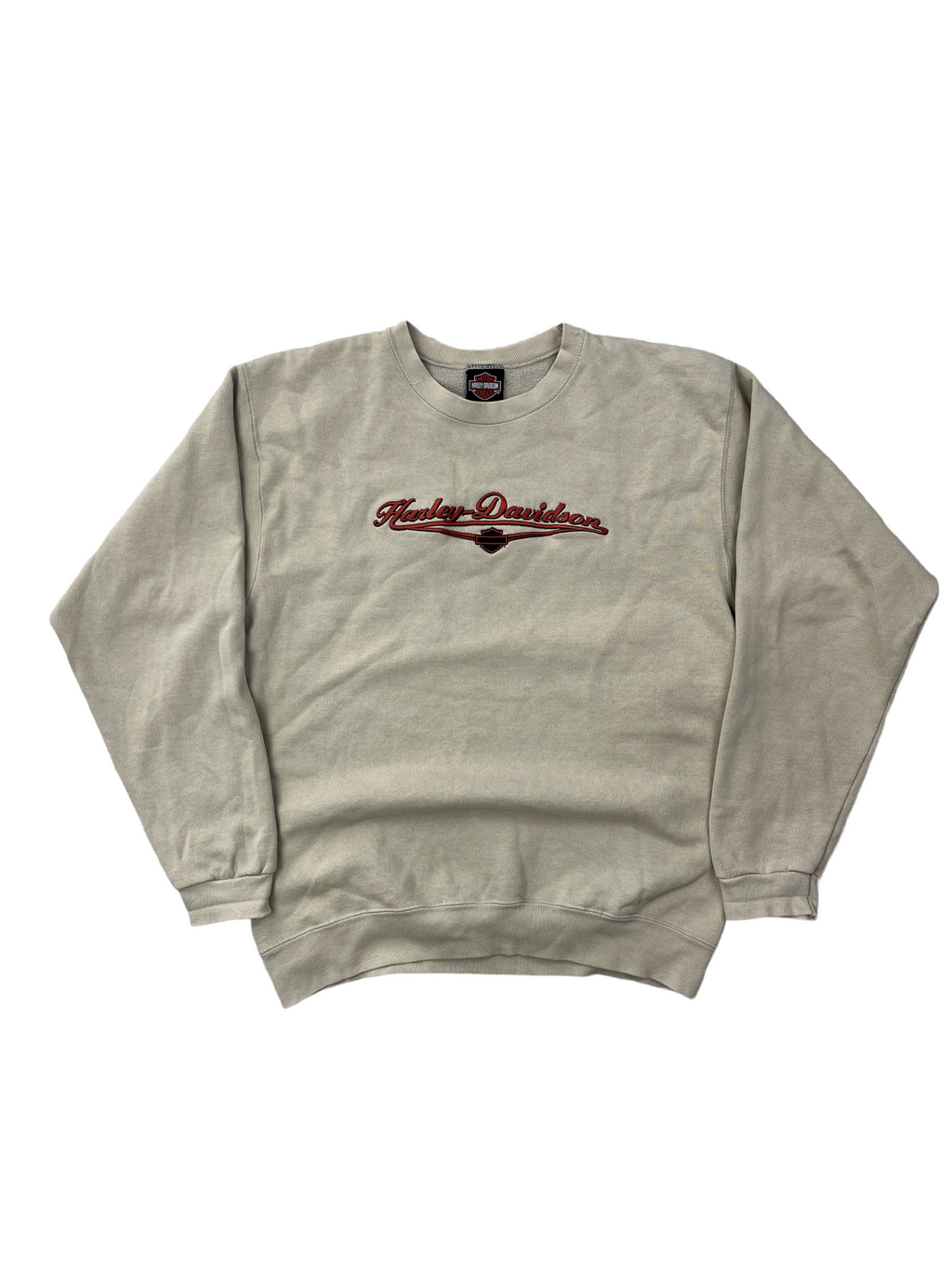 Harley Davidson Vintage Sweater 90s Beige M