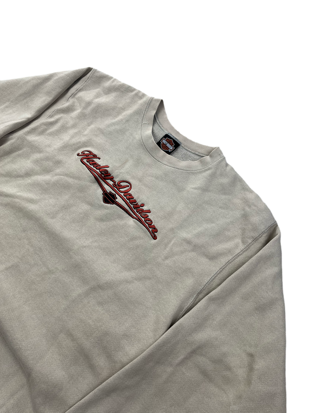 Harley Davidson Vintage Sweater 90s Beige M
