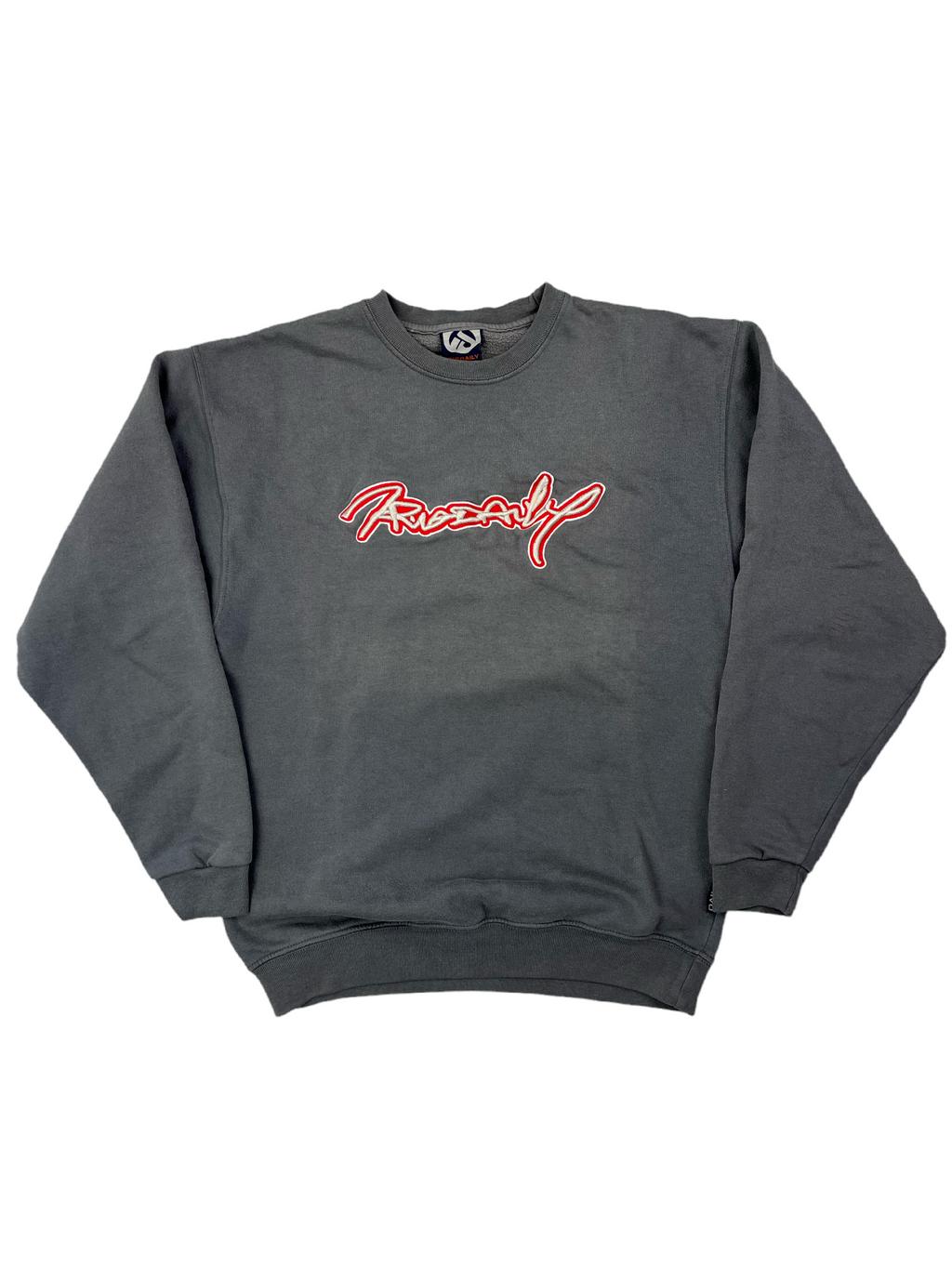 Iriedaily Vintage Sweater Bestickt 90s Grau S