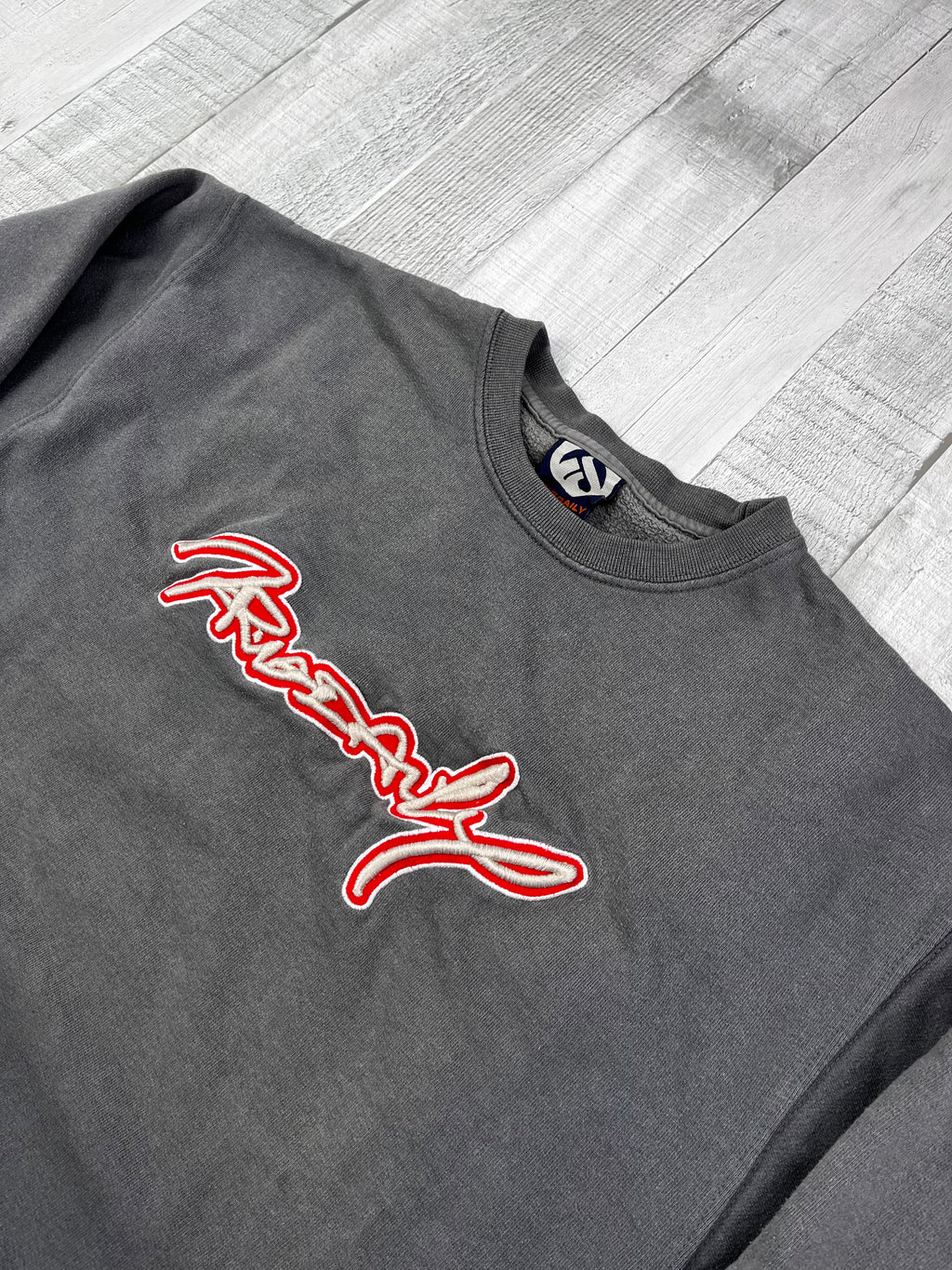 Iriedaily Vintage Sweater Bestickt 90s Grau S