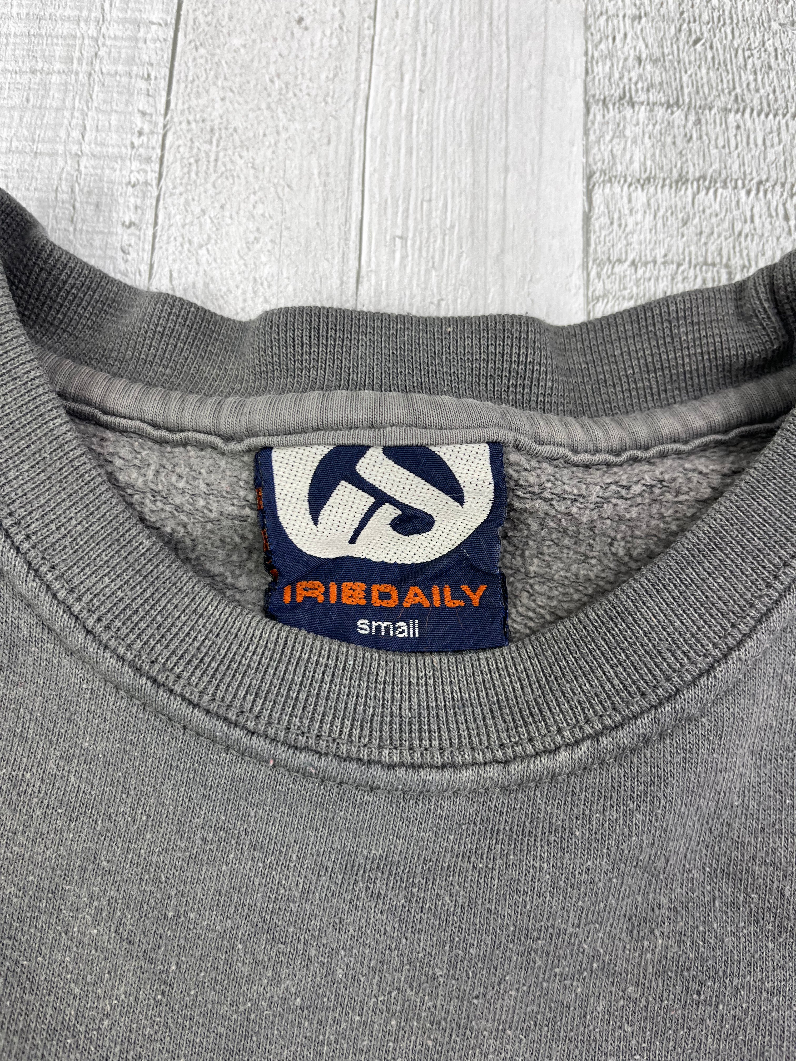 Iriedaily Vintage Sweater Bestickt 90s Grau S