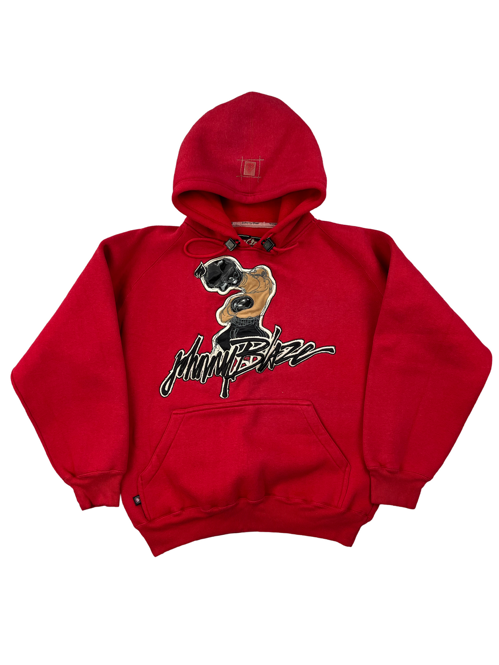 Johnny Blaze Vintage Hoodie Bestickt 90s Rot S