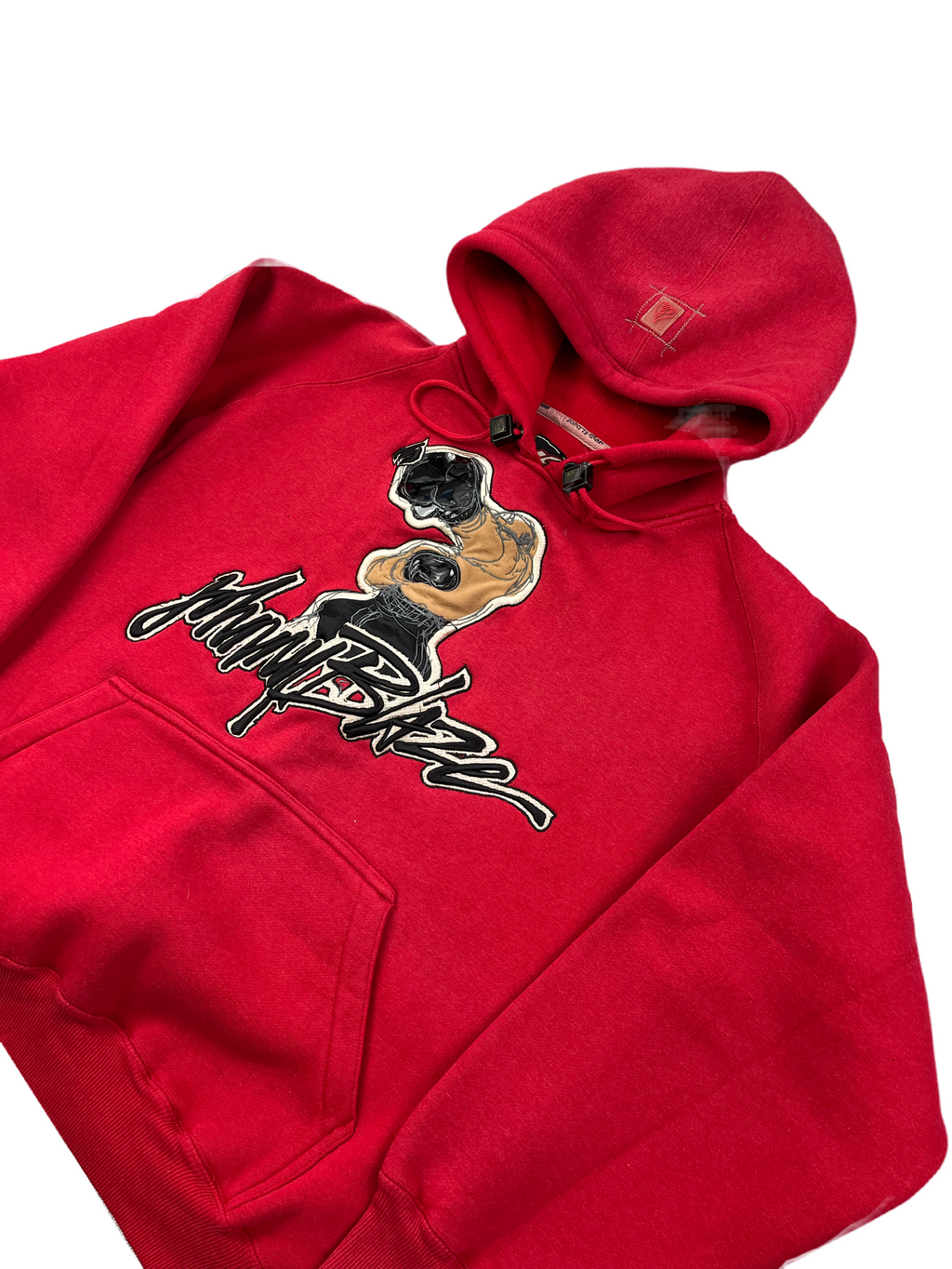 Johnny Blaze Vintage Hoodie Bestickt 90s Rot S