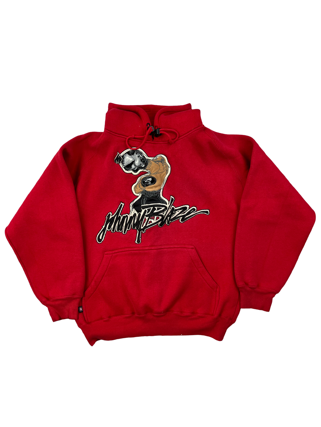 Johnny Blaze Vintage Hoodie Bestickt 90s Rot S