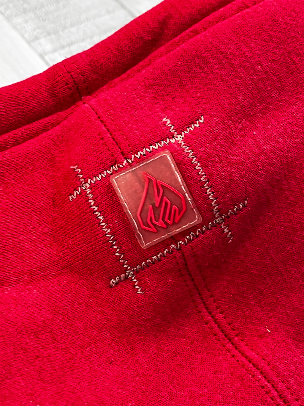 Johnny Blaze Vintage Hoodie Bestickt 90s Rot S