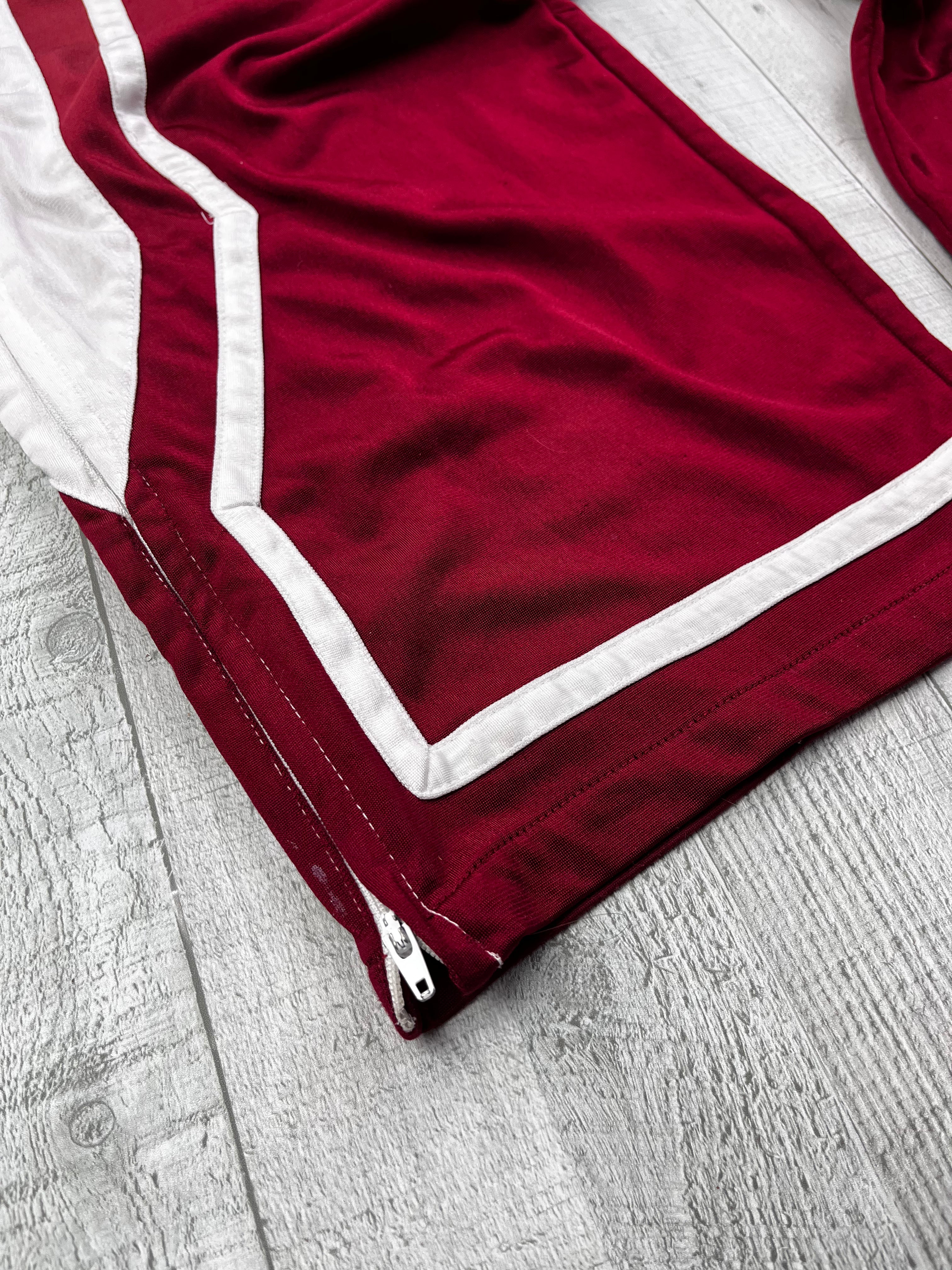 Nike Vintage Jogginghose Y2K Weinrot Weiß XL