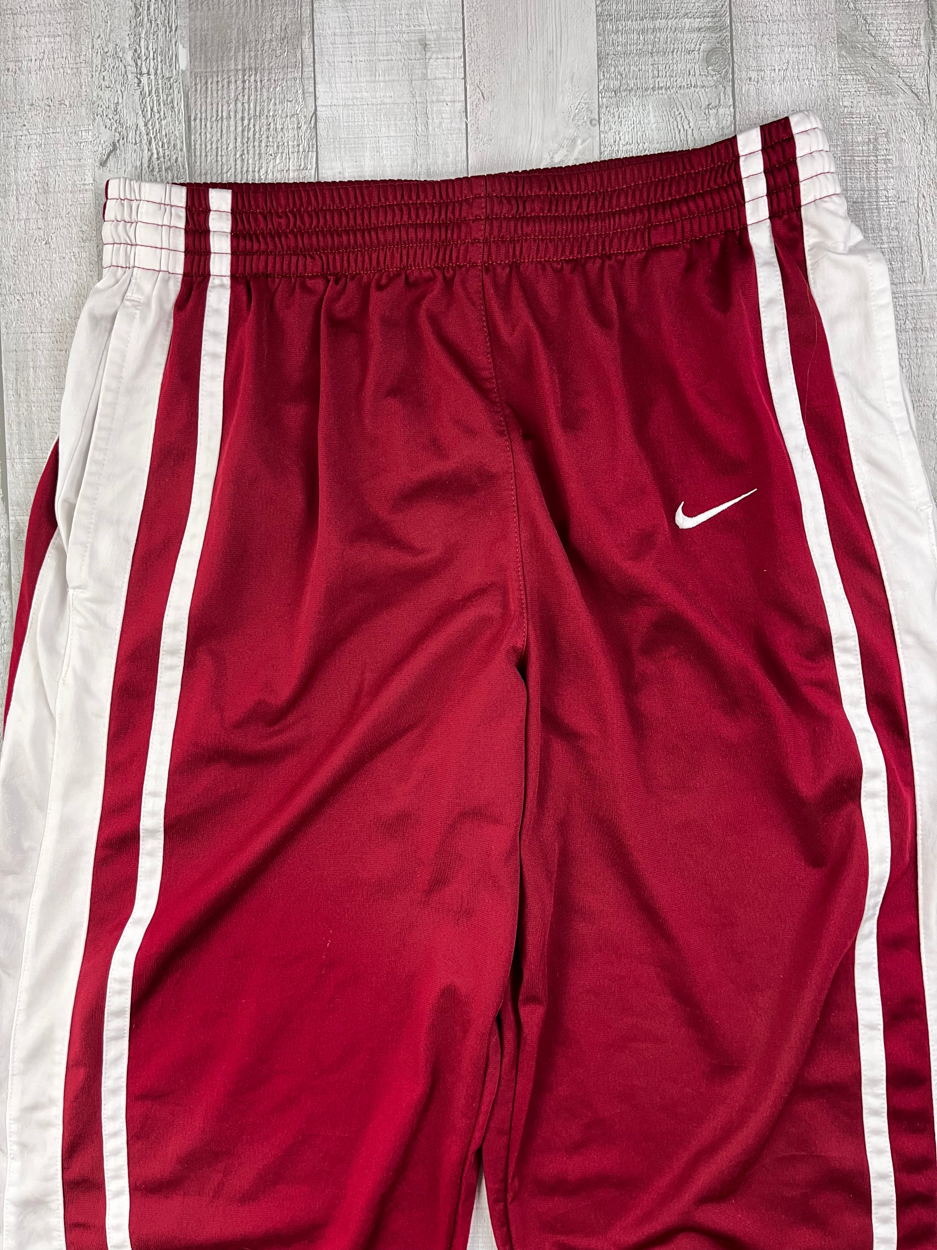 Nike Vintage Jogginghose Y2K Weinrot Weiß XL