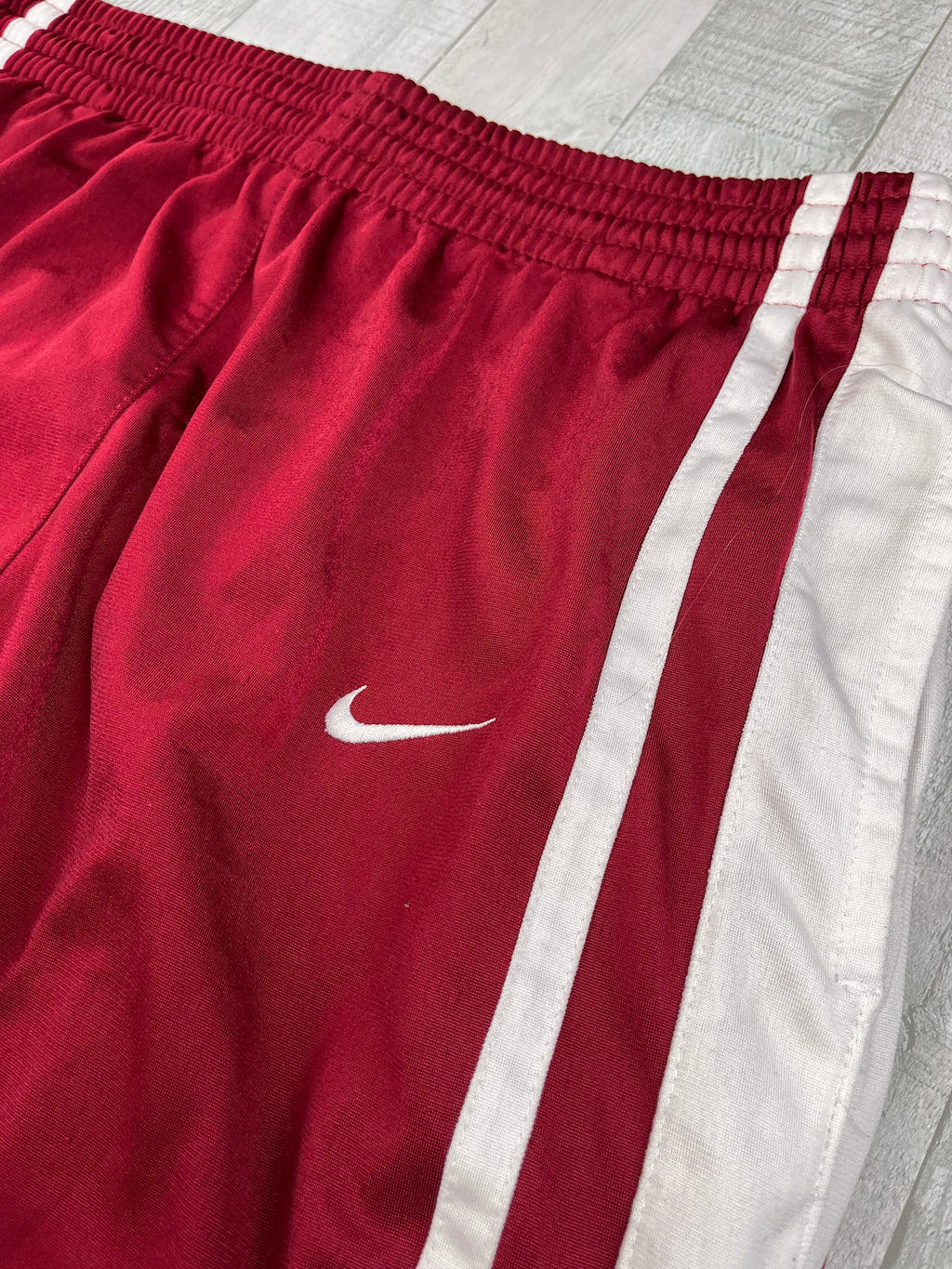 Nike Vintage Jogginghose Y2K Weinrot Weiß XL