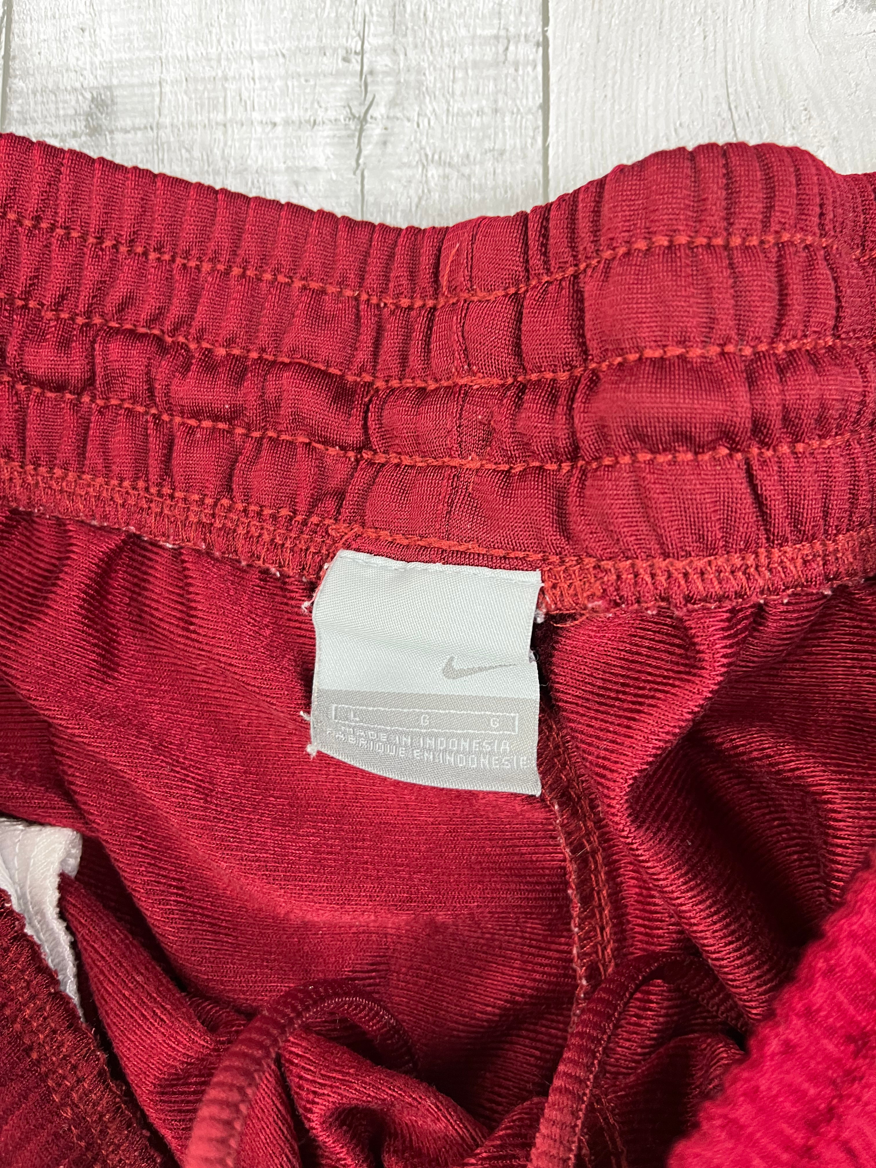 Nike Vintage Jogginghose Y2K Weinrot Weiß XL