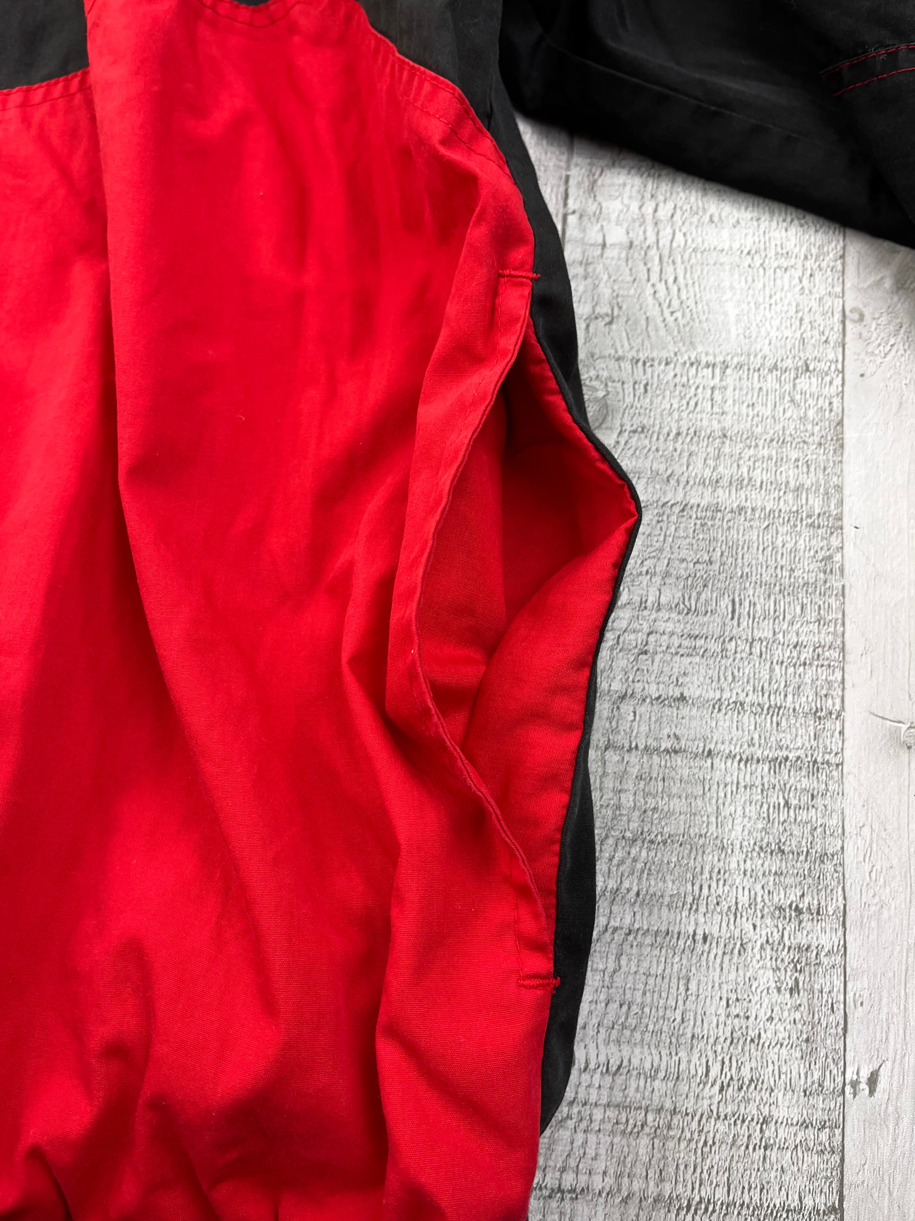 Puma Vintage Trainingsjacke 90s Schwarz Weiß Rot XL