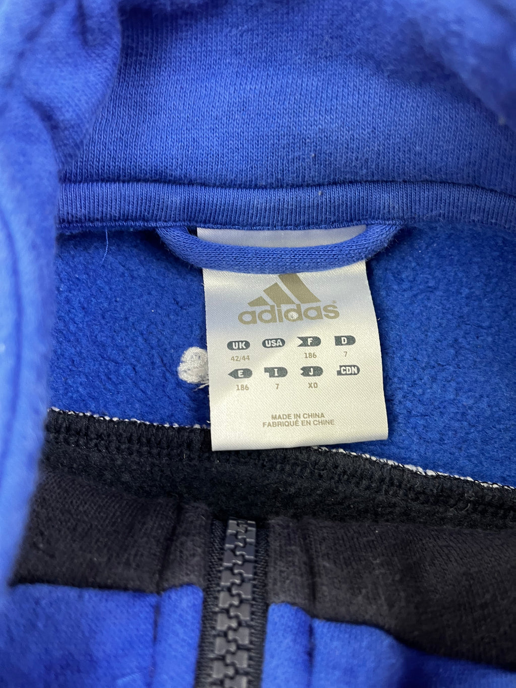 Adidas Vintage Jogginganzug Y2K Dunkelblau Blau Weiß S