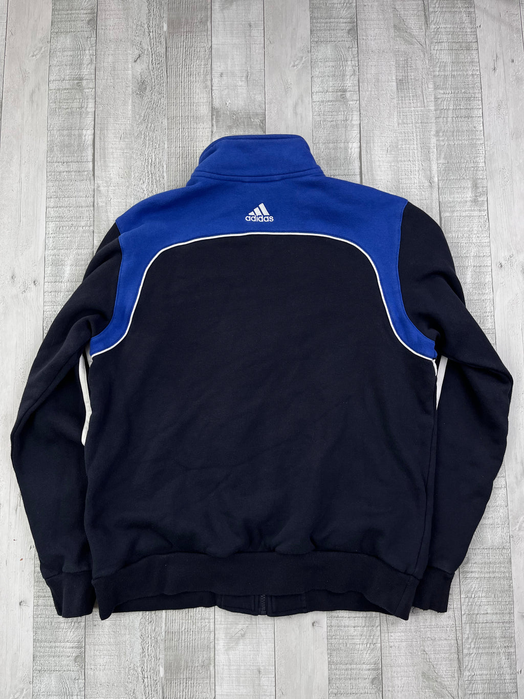 Adidas Vintage Jogginganzug Y2K Dunkelblau Blau Weiß S