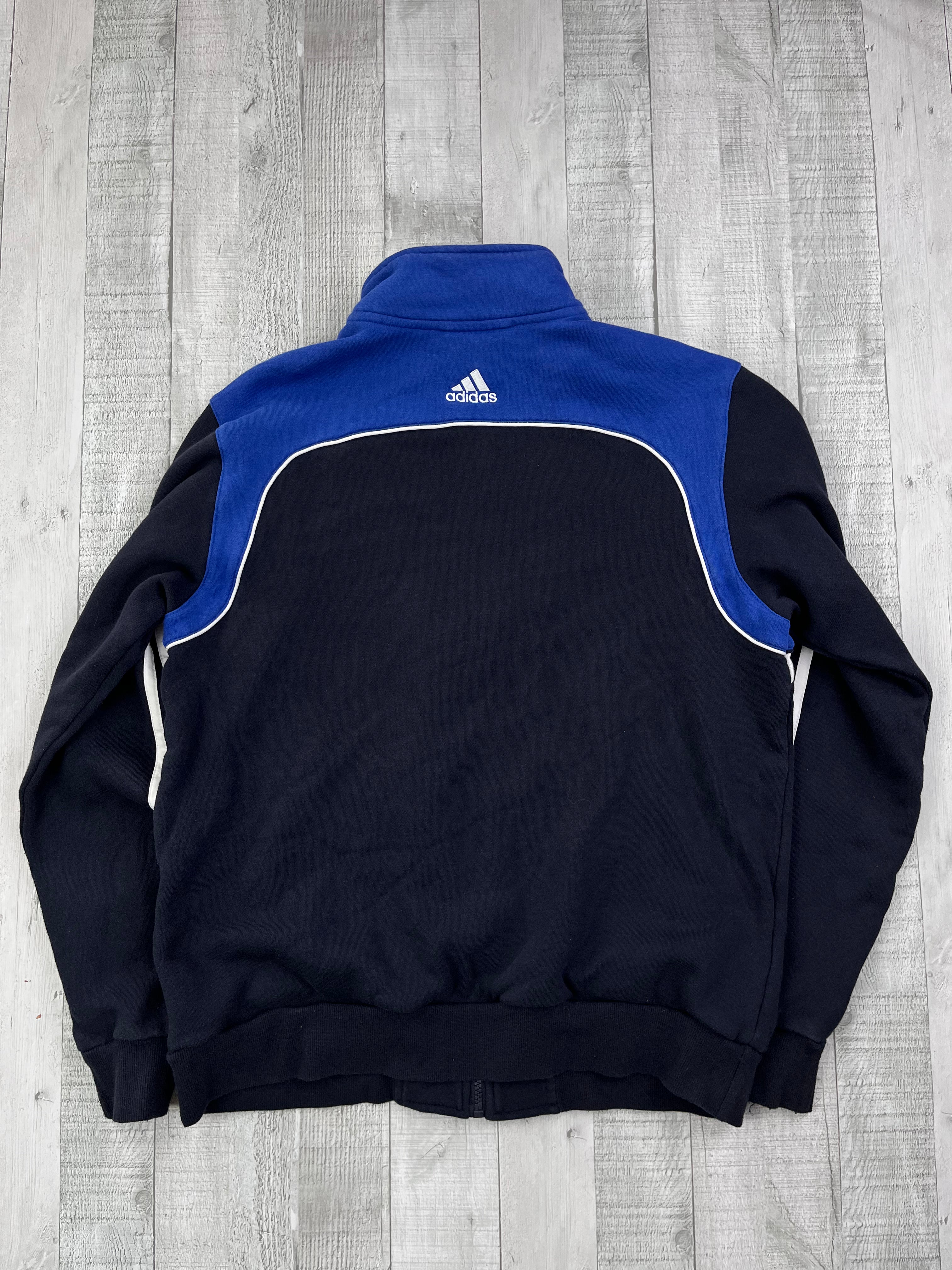 Adidas Vintage Jogginganzug Y2K Dunkelblau Blau Weiß S