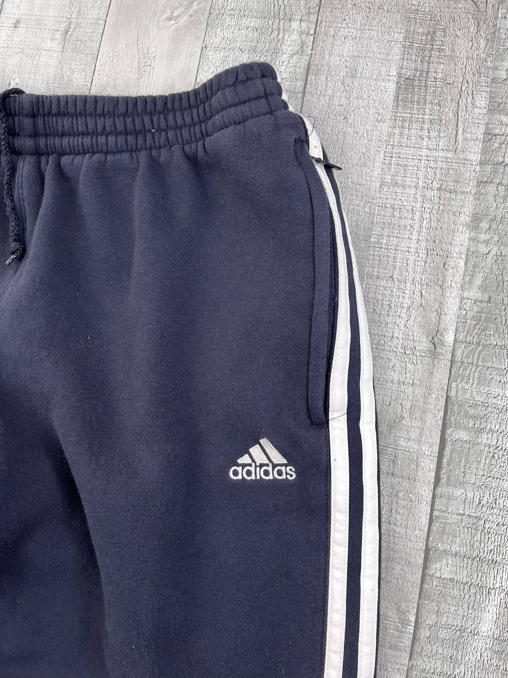 Adidas Vintage Jogginganzug Y2K Dunkelblau Blau Weiß S