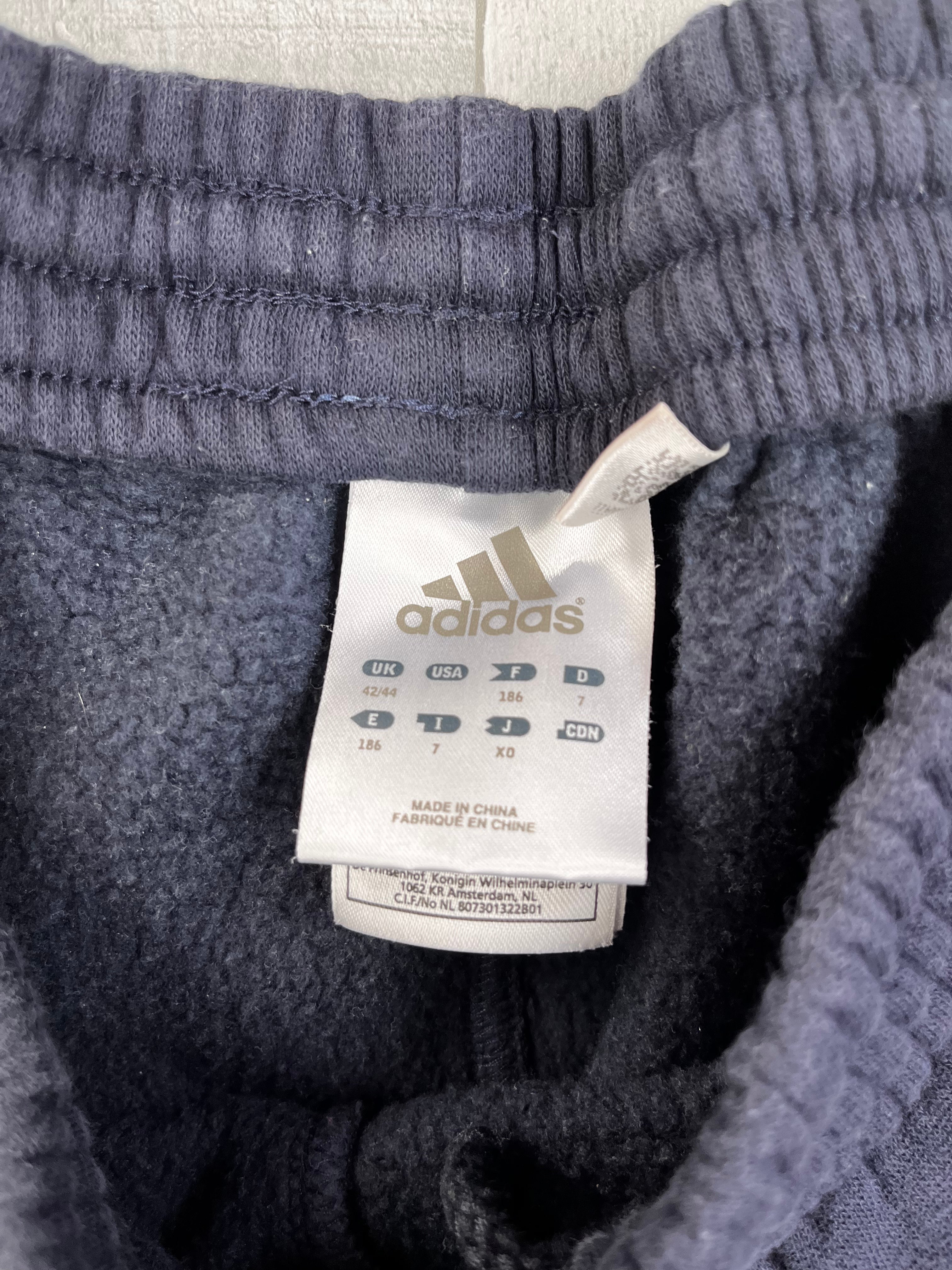 Adidas Vintage Jogginganzug Y2K Dunkelblau Blau Weiß S