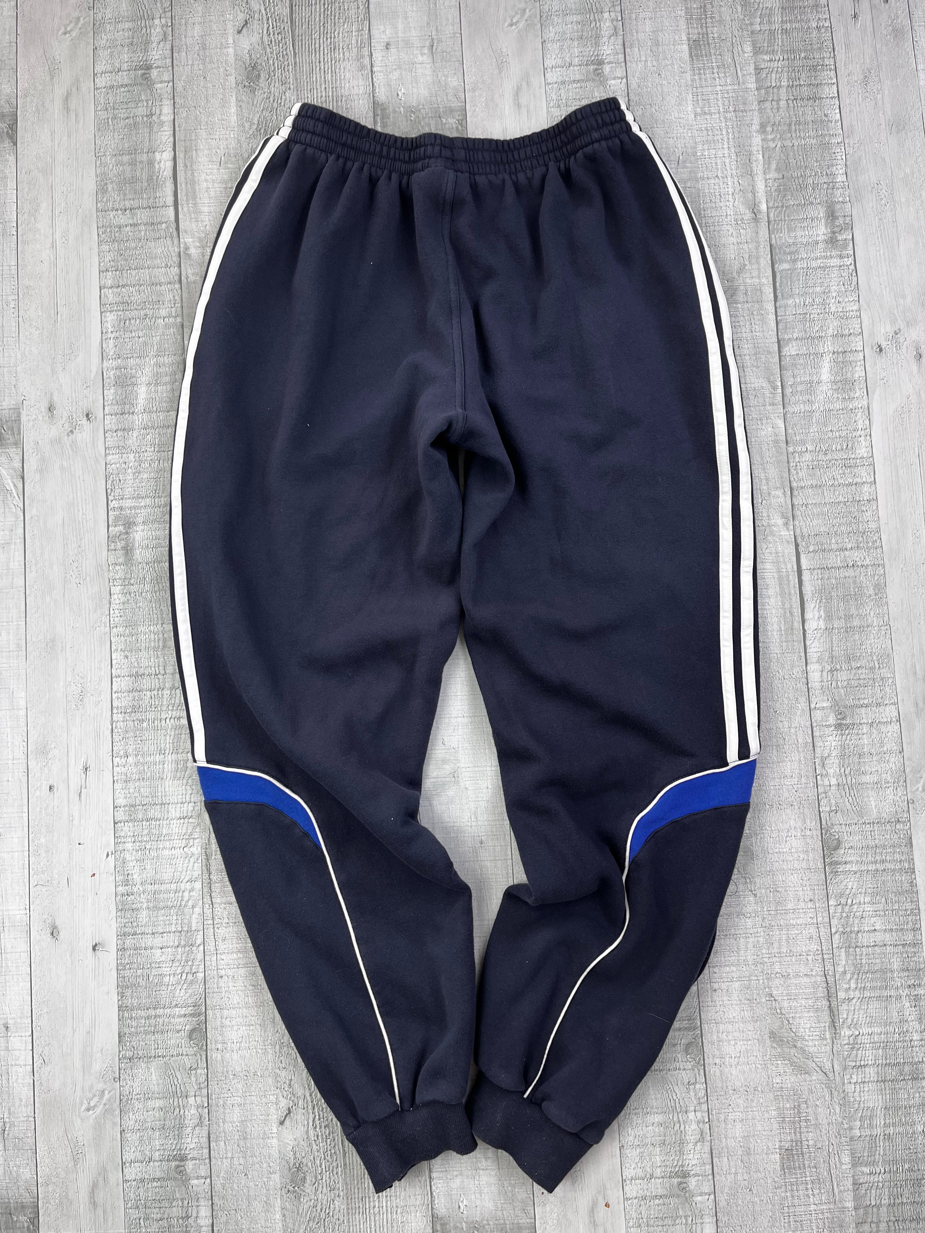 Adidas Vintage Jogginganzug Y2K Dunkelblau Blau Weiß S