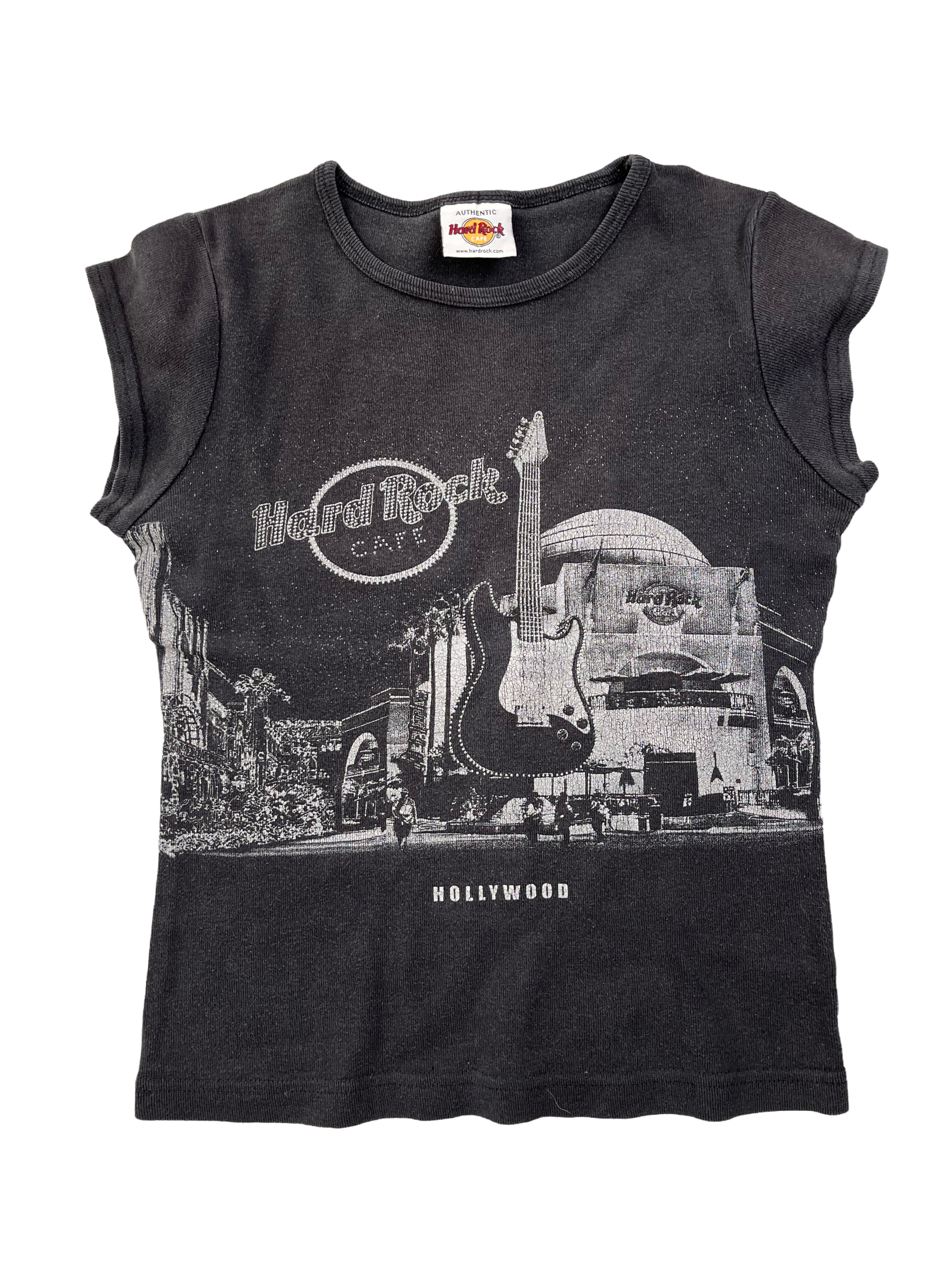 Hardrock Cafe Vintage Tshirt Hollywood 90s Schwarz S