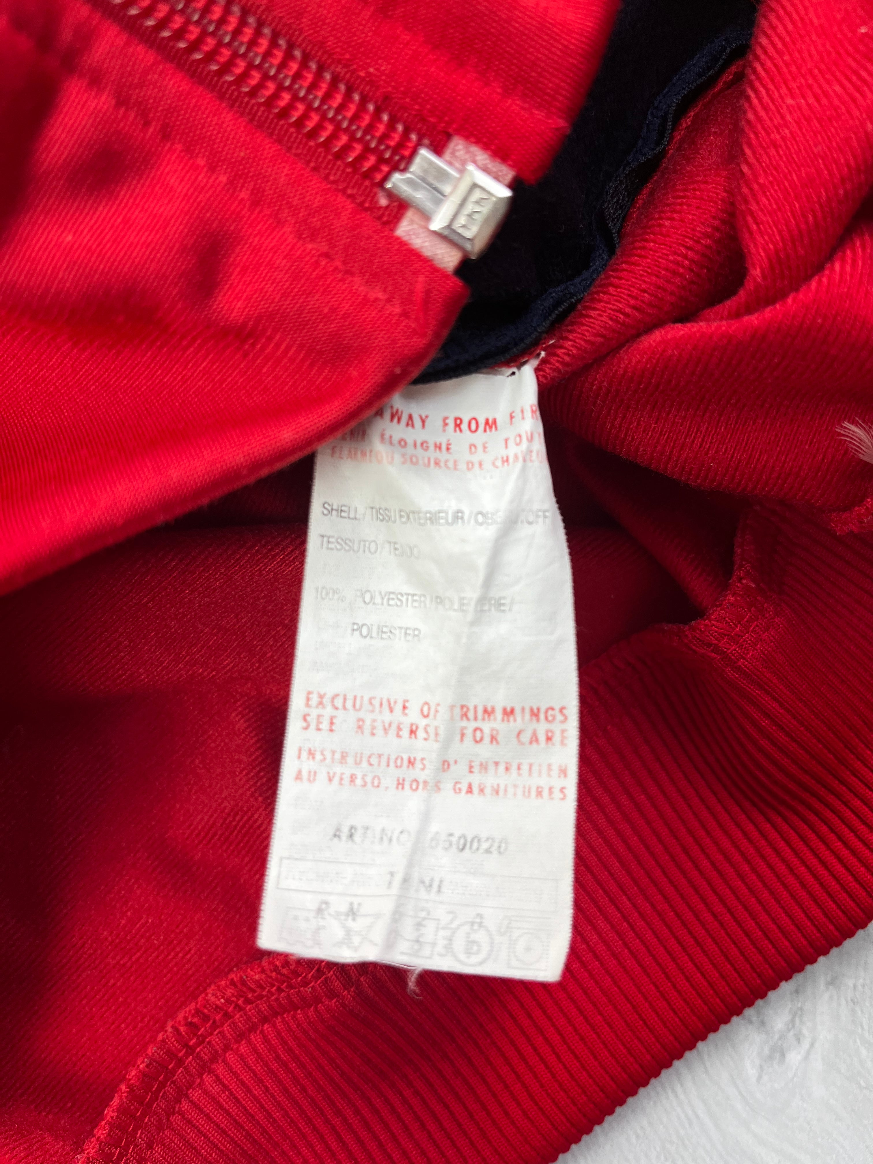 Puma Vintage Trainingsjacke 90s Rot Dunkelblau L