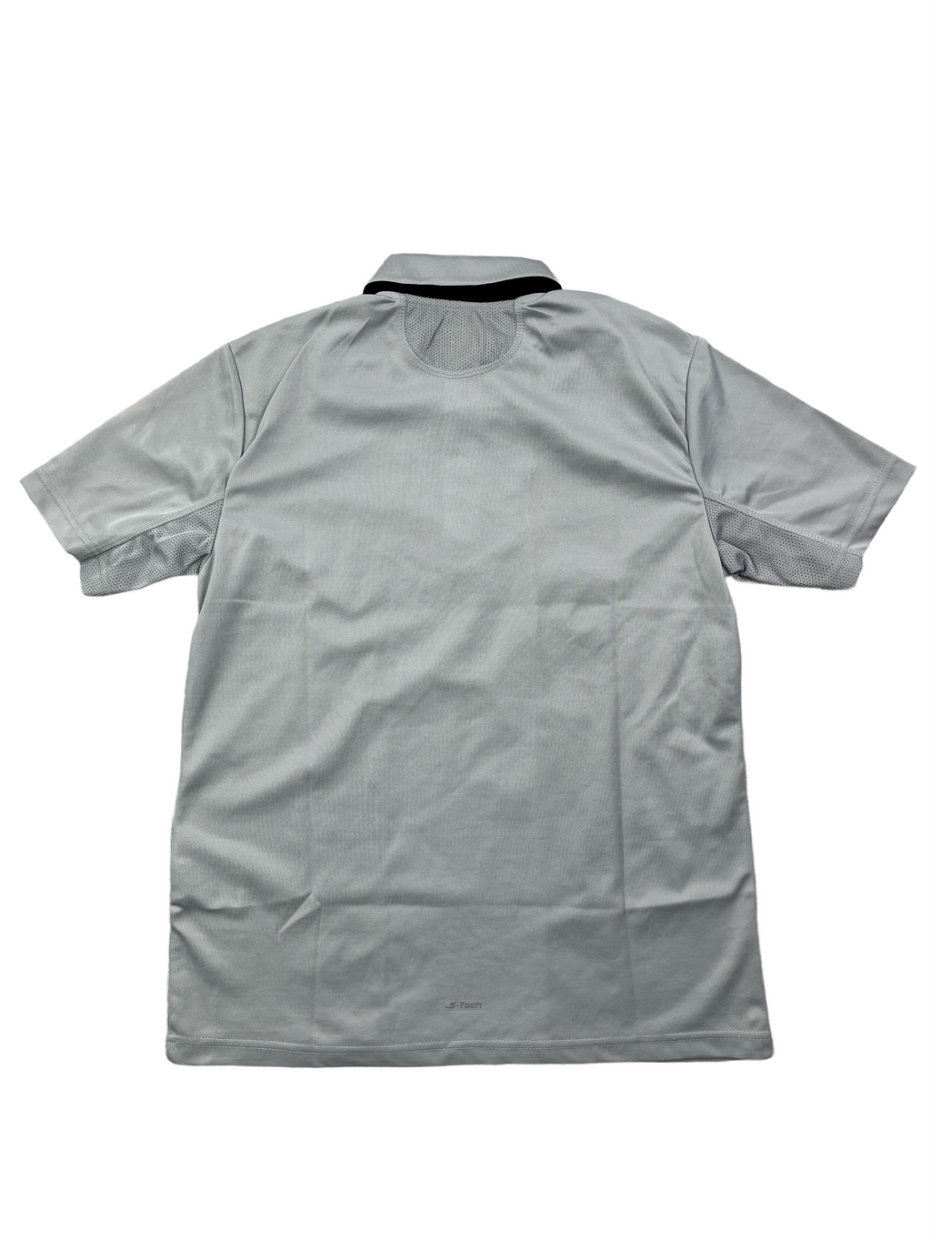 Sergio Tacchnini Vintage Poloshirt Sport Y2K Grau Weiß S