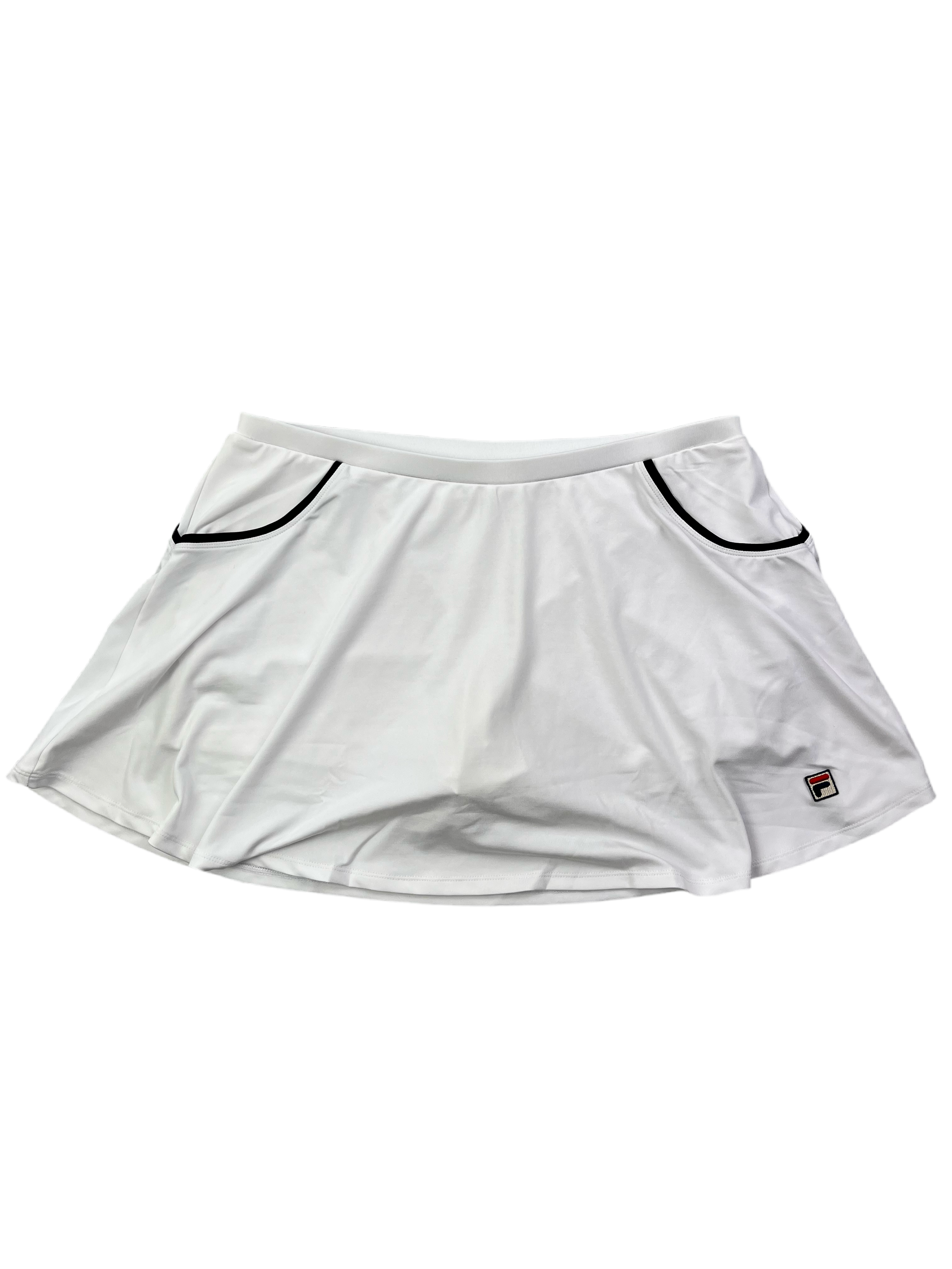 FILA Vintage Damen Rock Sport Y2K Weiß XL