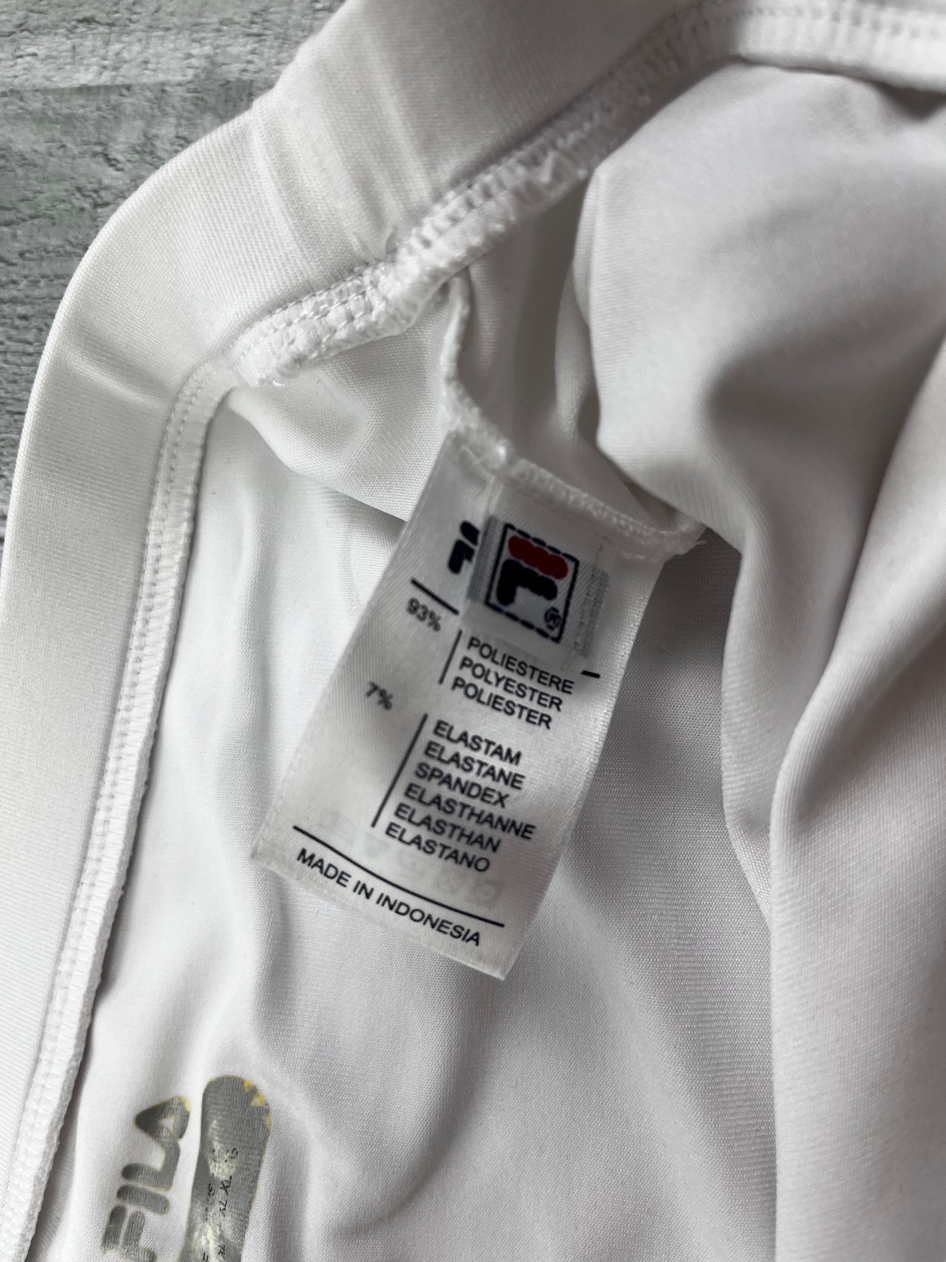 FILA Vintage Damen Rock Sport Y2K Weiß XL