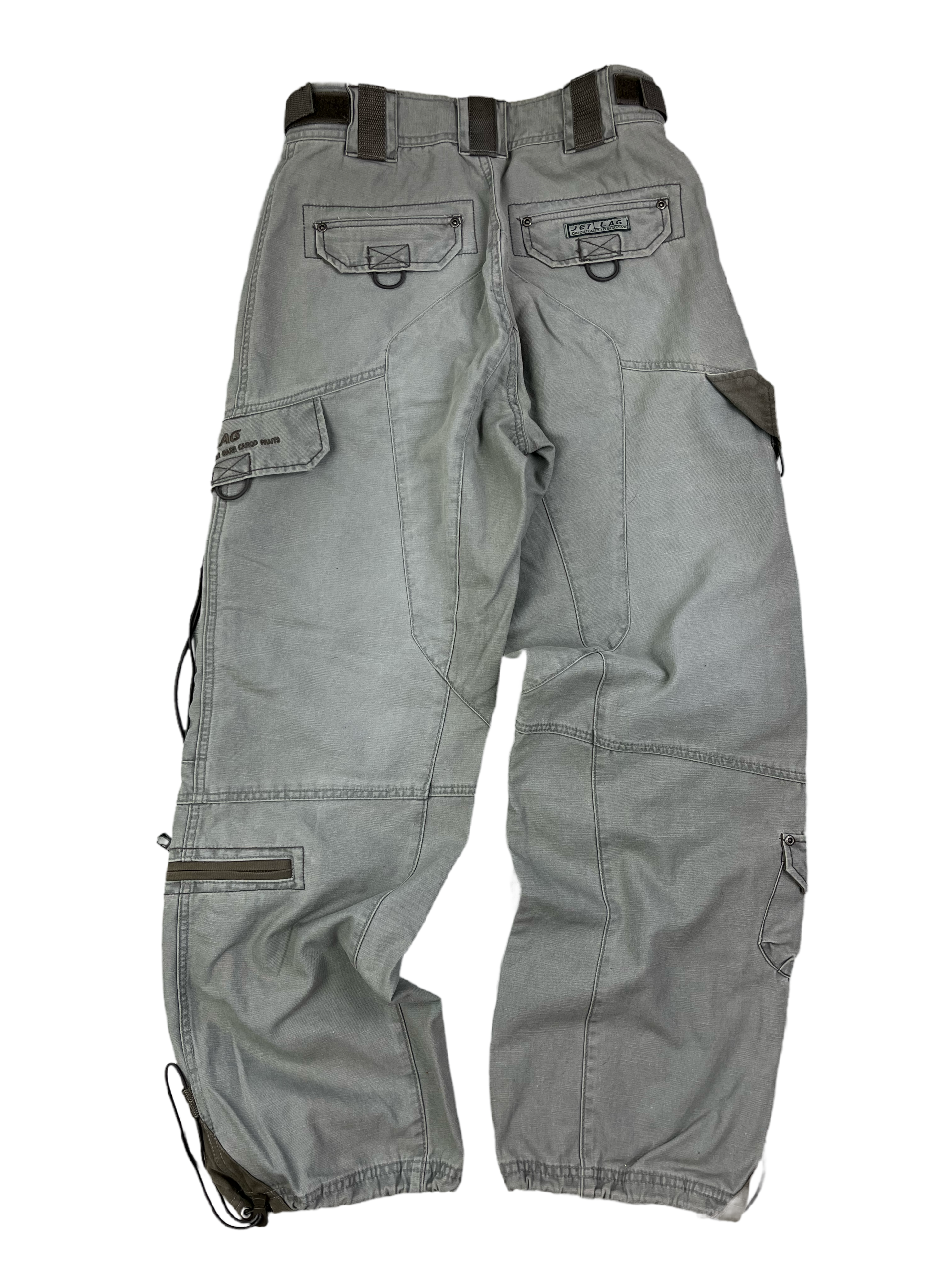 Jetlag Vintage Baggy Jeans Cargo Style 90s Grau S