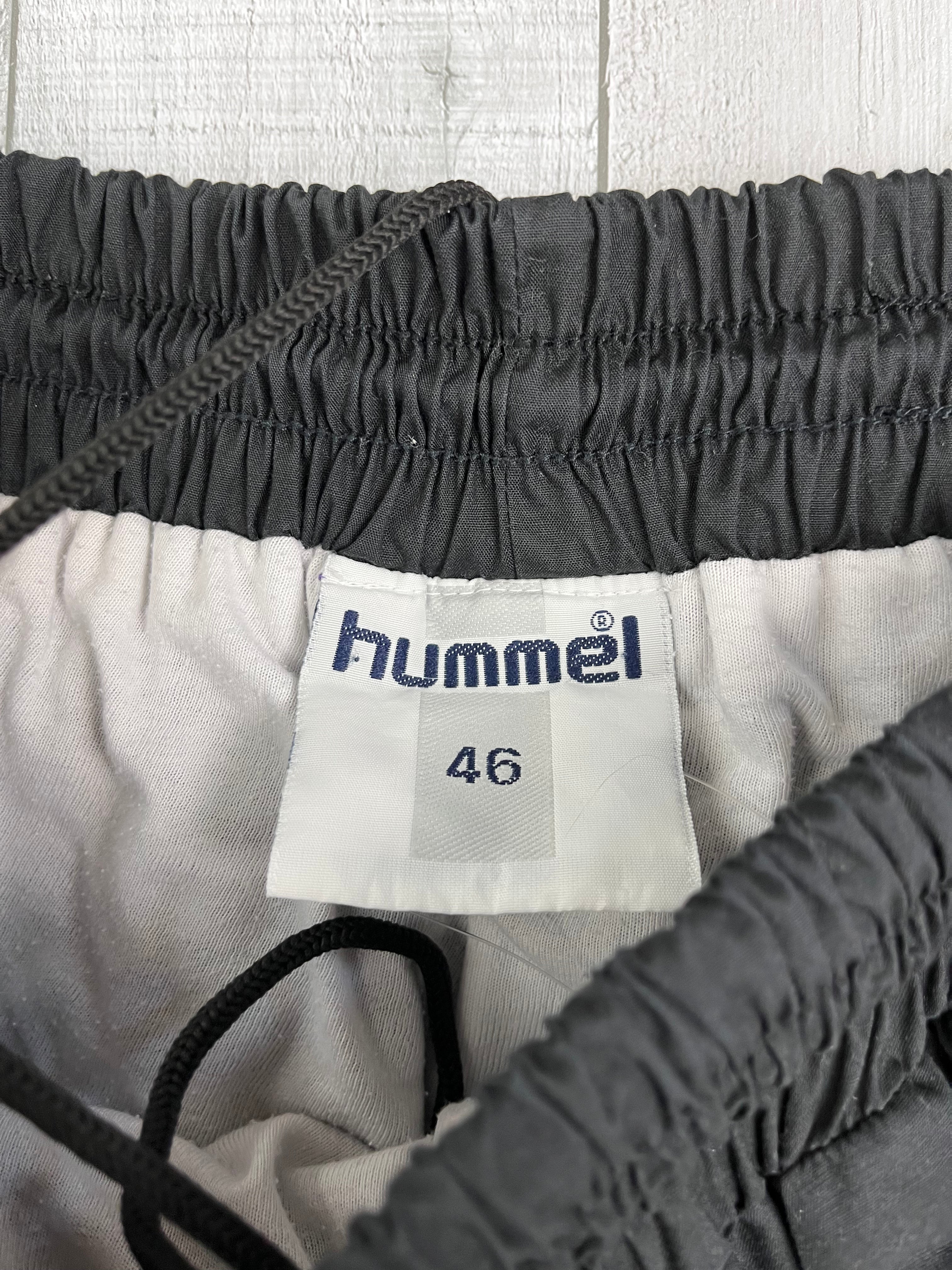 Hummel Vintage Trainingsanzug 90s Lila Schwarz Weiß M