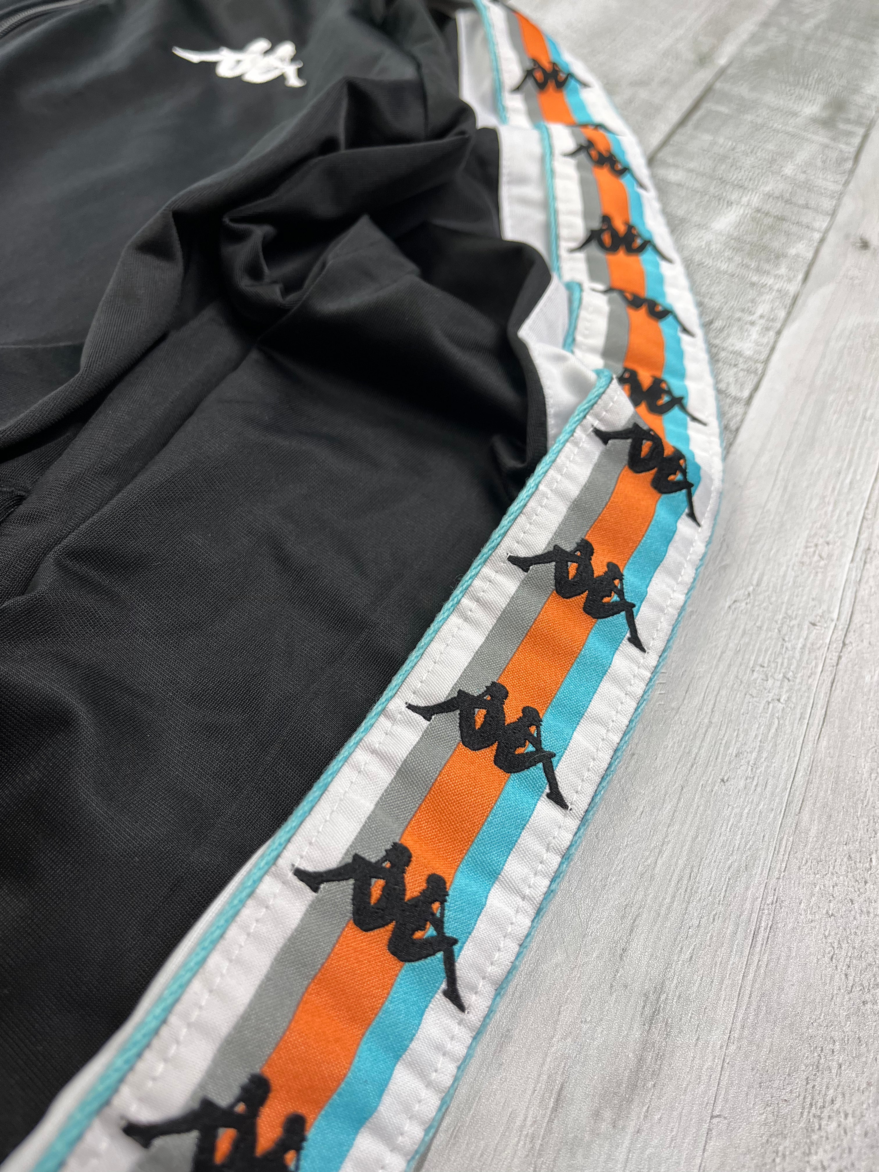 Kappa Vintage Trainingsjacke 90s Schwarz M