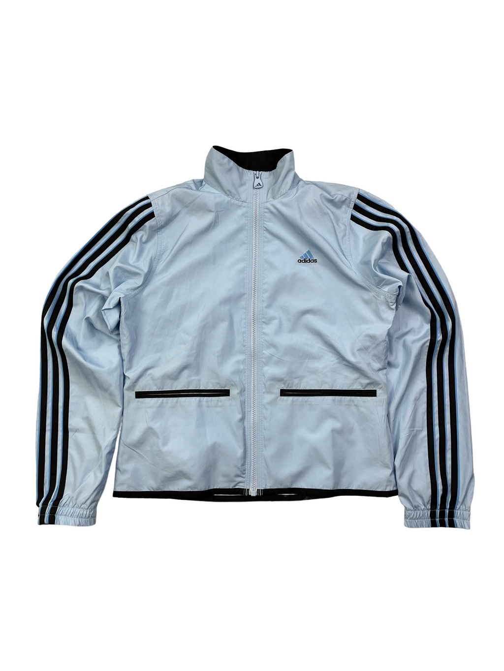Adidas Vintage Damen Trainingsjacke Y2K Hellblau S