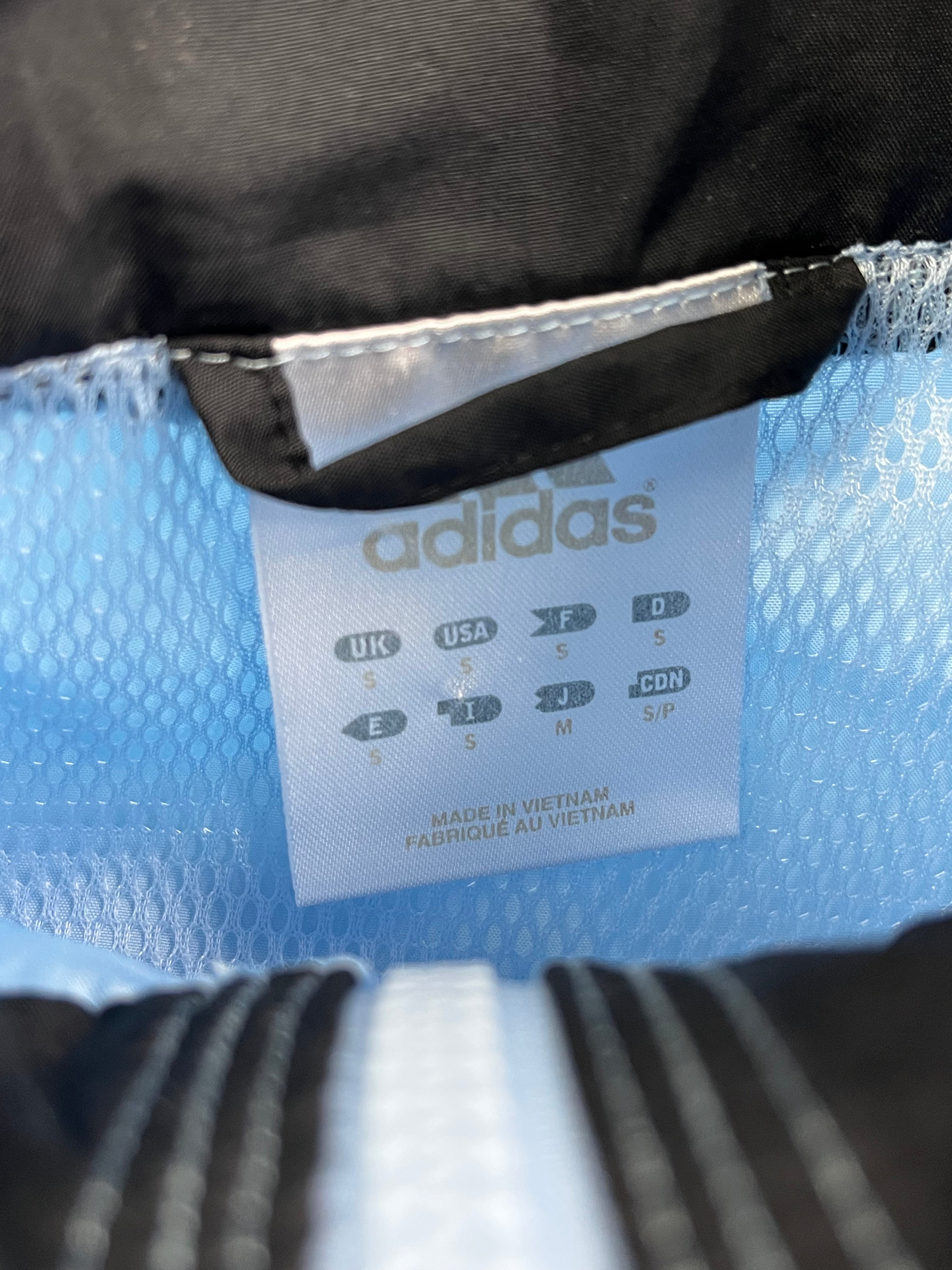 Adidas Vintage Damen Trainingsjacke Y2K Hellblau S