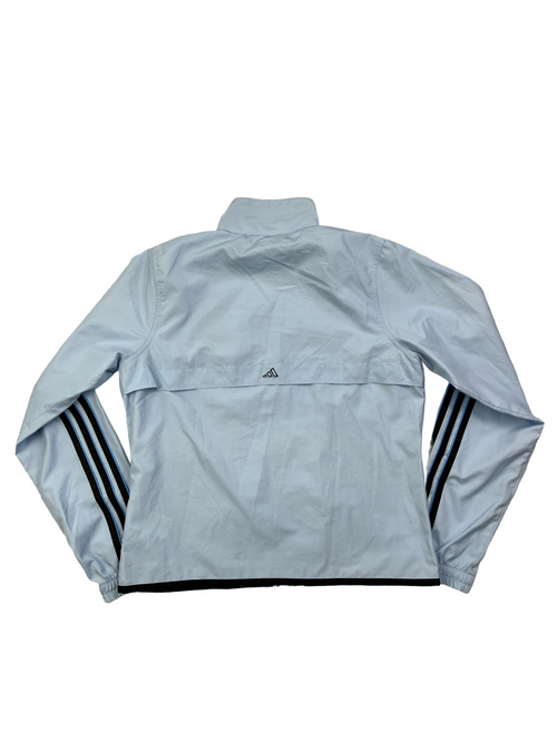 Adidas Vintage Damen Sportjacke Leicht Y2K Hellblau S