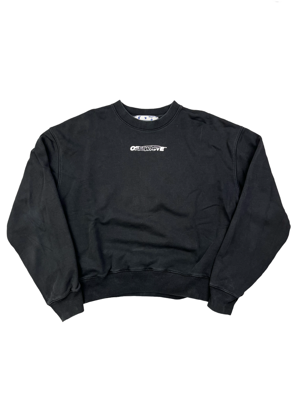 Off White Sweater Hands Off 2021 Collection Deadstock Schwarz Weiß L