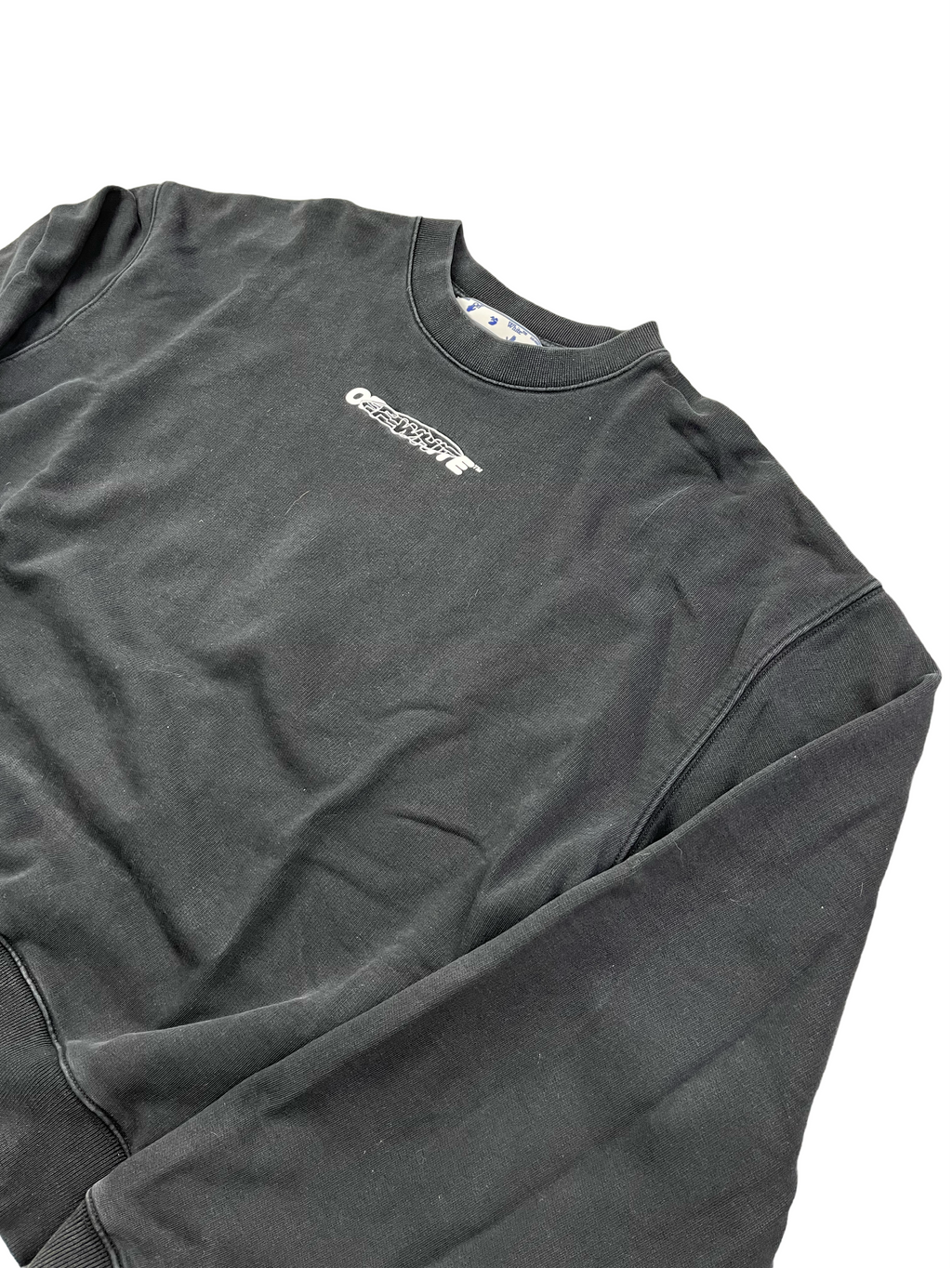 Off White Sweater Hands Off 2021 Collection Deadstock Schwarz Weiß L