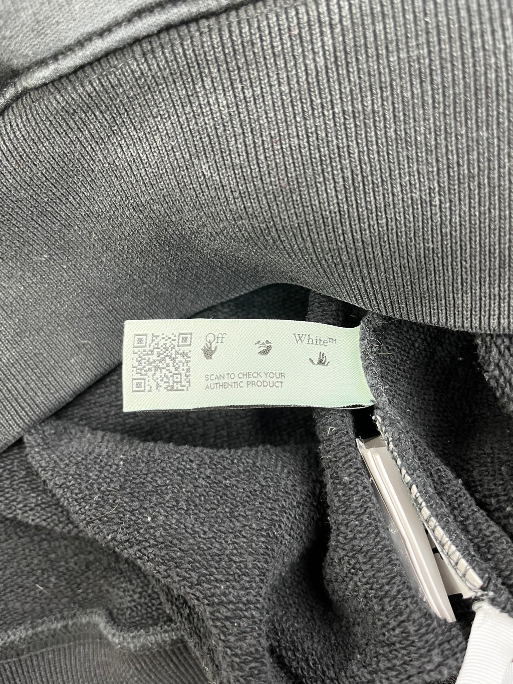 Off White Sweater Hands Off 2021 Collection Deadstock Schwarz Weiß L