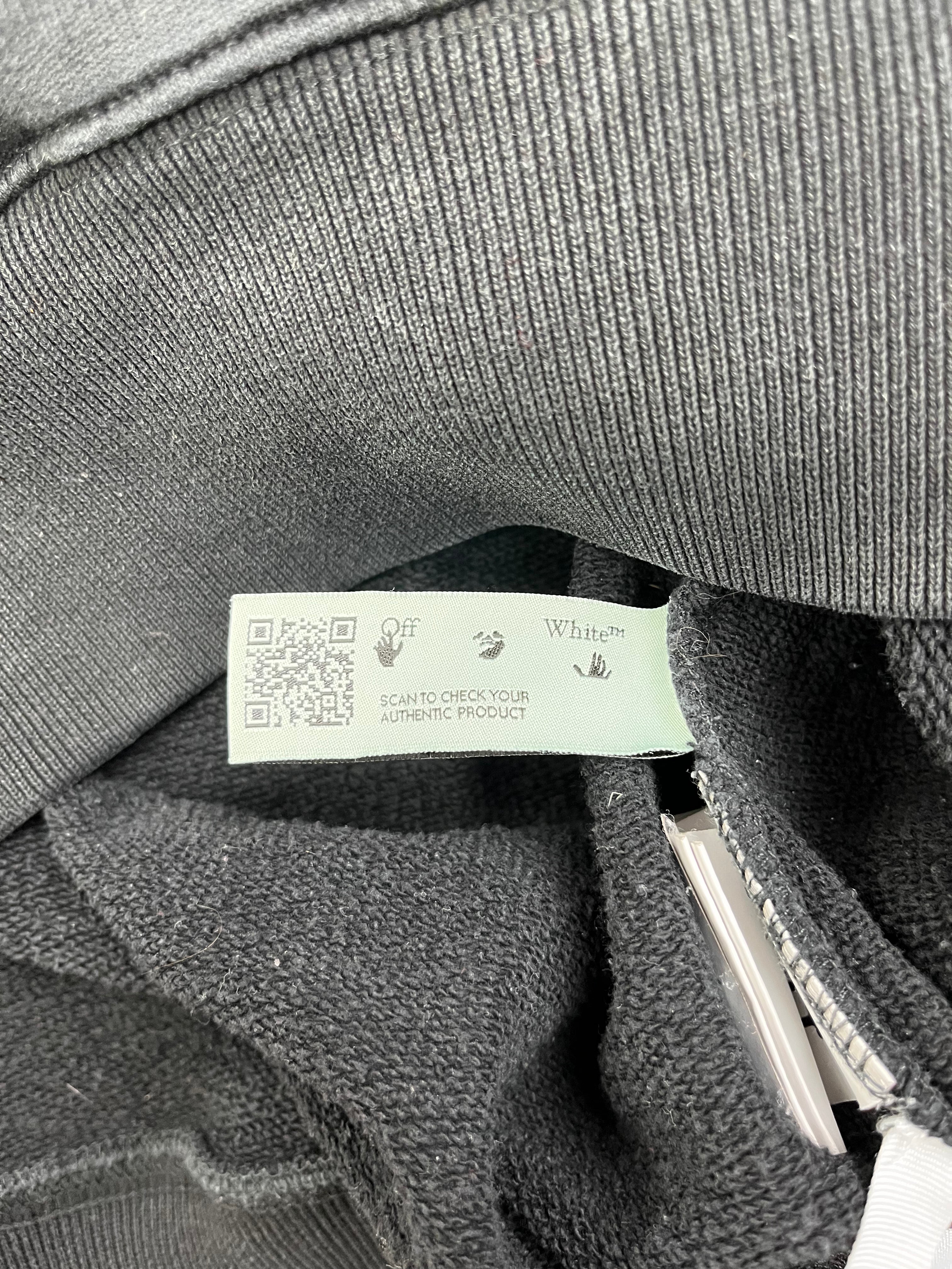 Off White Sweater Hands Off 2021 Collection Deadstock Schwarz Weiß L