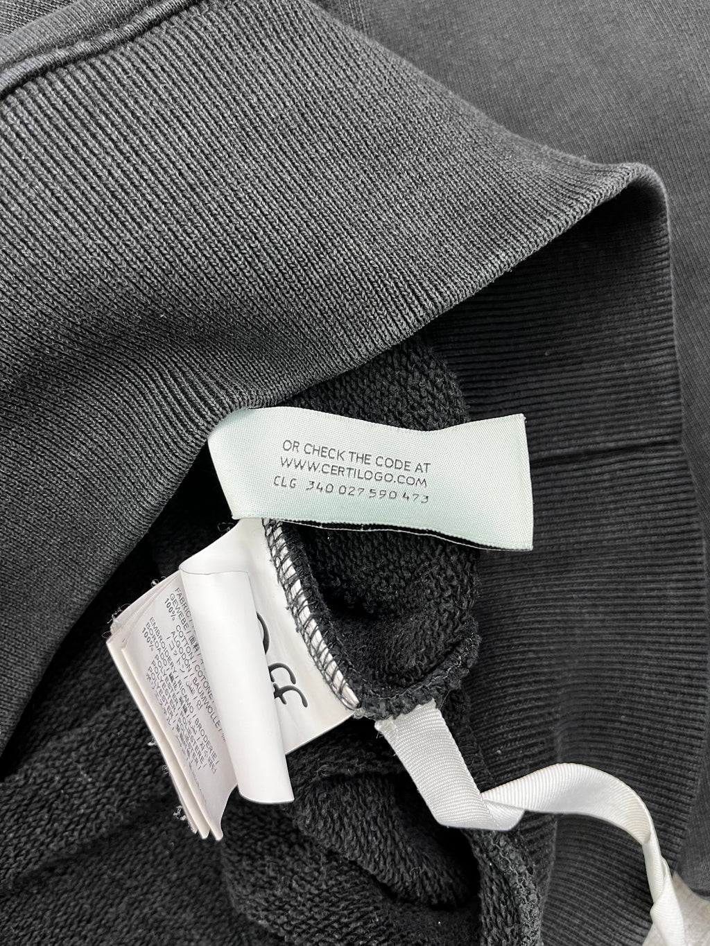 Off White Sweater Hands Off 2021 Collection Deadstock Schwarz Weiß L