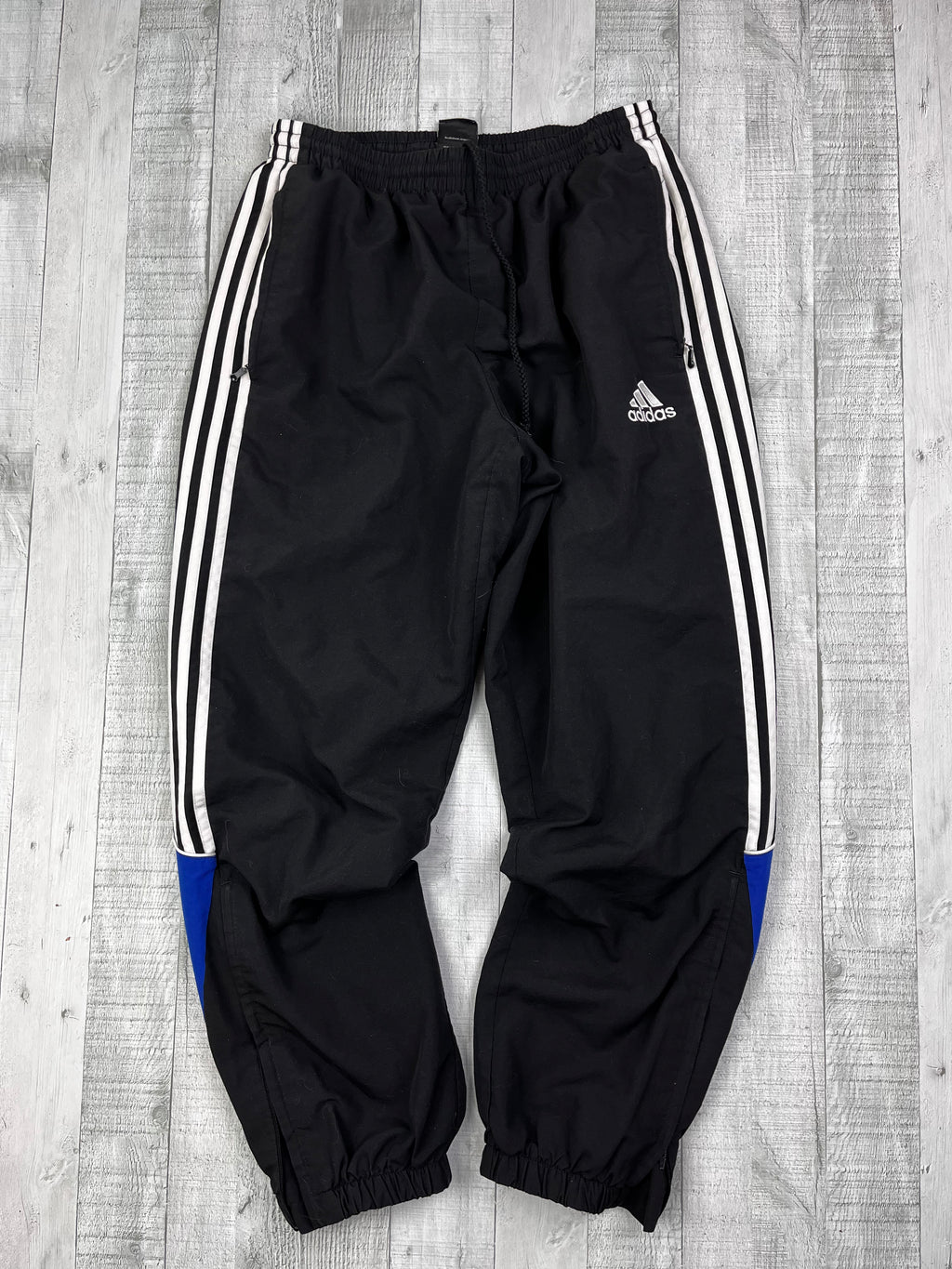 Adidas Vintage Trainingsanzug Y2K Blau Schwarz M