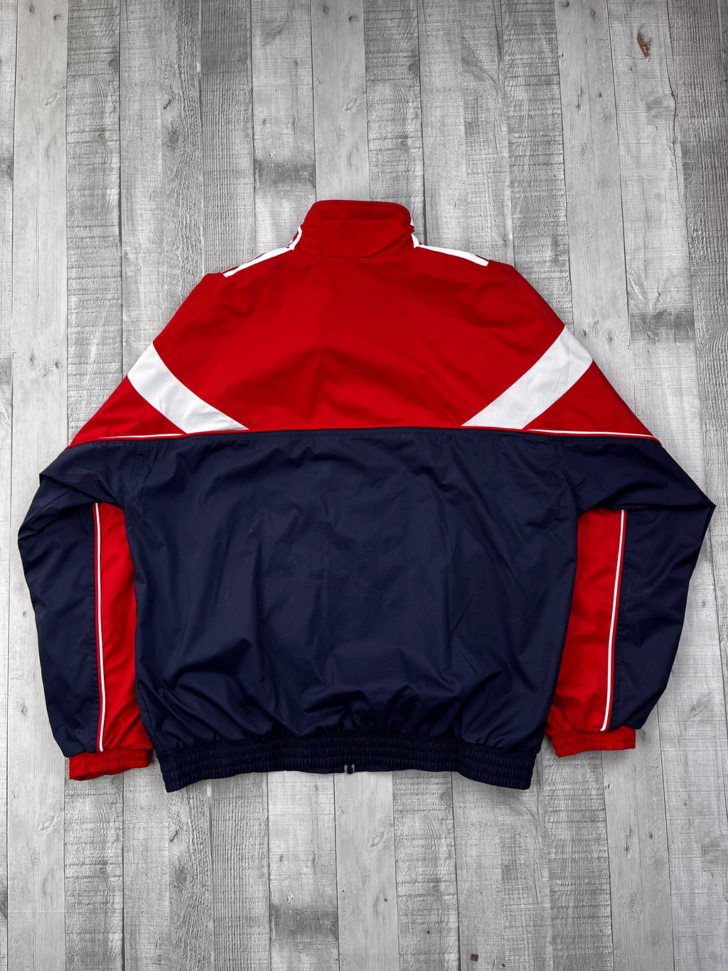 Adidas Vintage Trainingsanzug Y2K Dunkelblau Rot XL