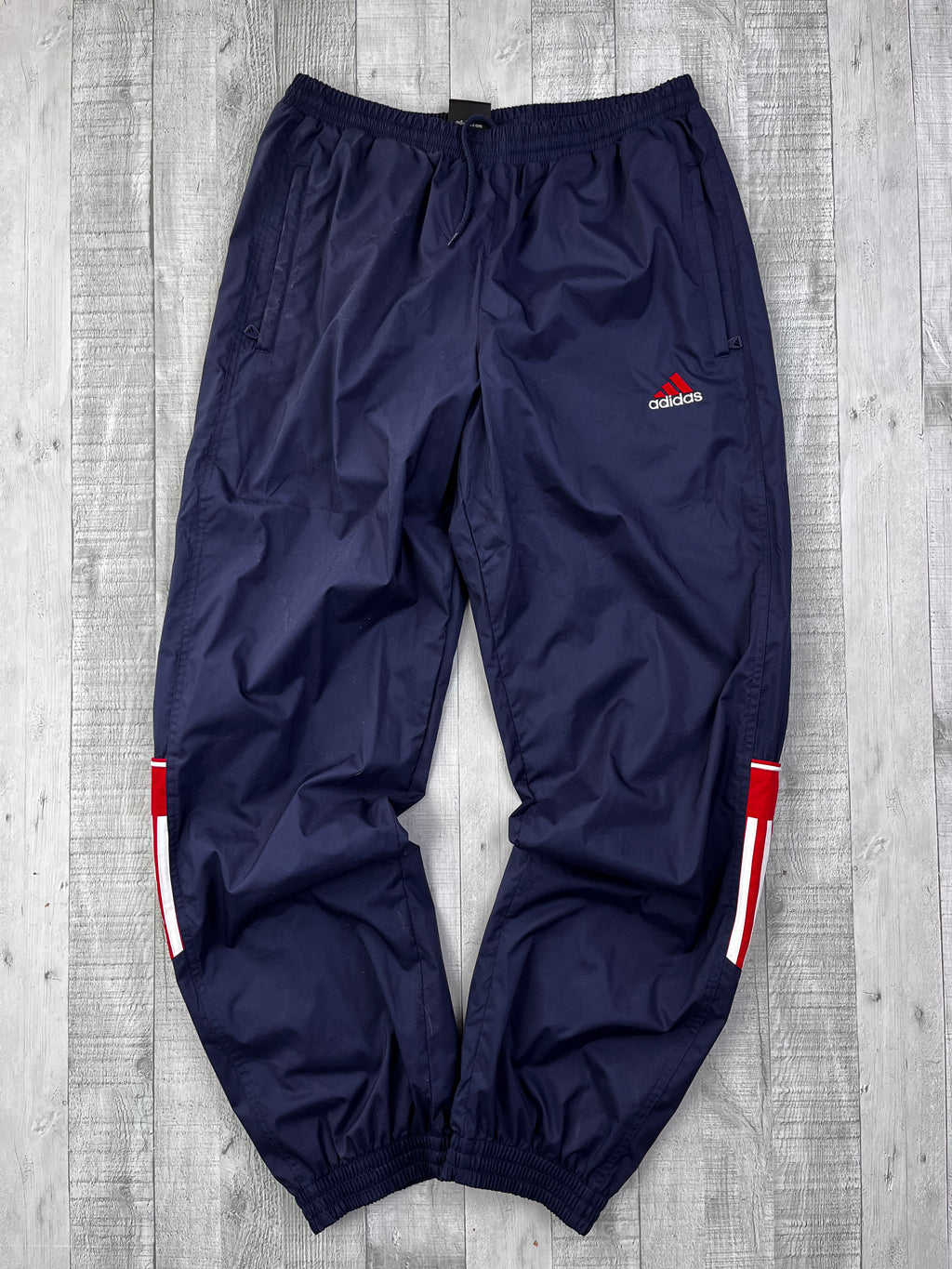 Adidas Vintage Trainingsanzug Y2K Dunkelblau Rot XL