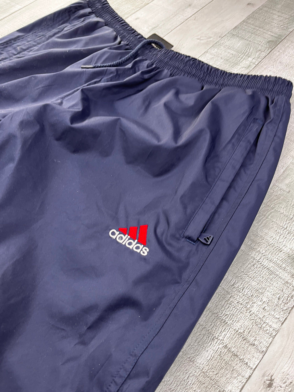 Adidas Vintage Trainingsanzug Y2K Dunkelblau Rot XL