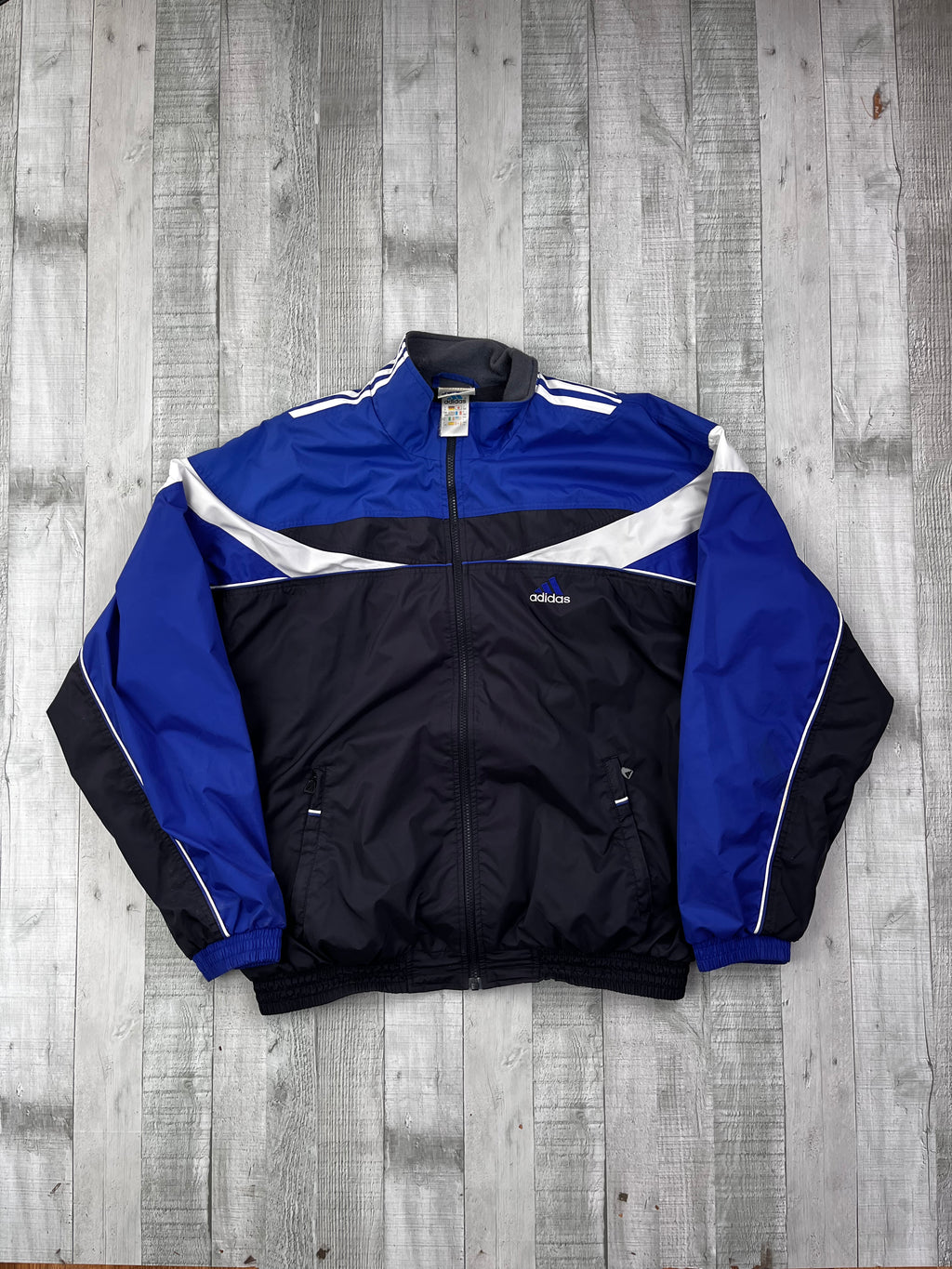Adidas Vintage Trainingsanzug 90s Blau Schwarz L