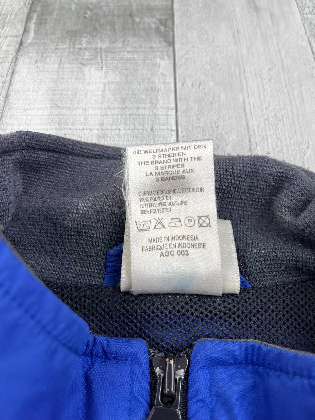 Adidas Vintage Trainingsanzug 90s Blau Schwarz L