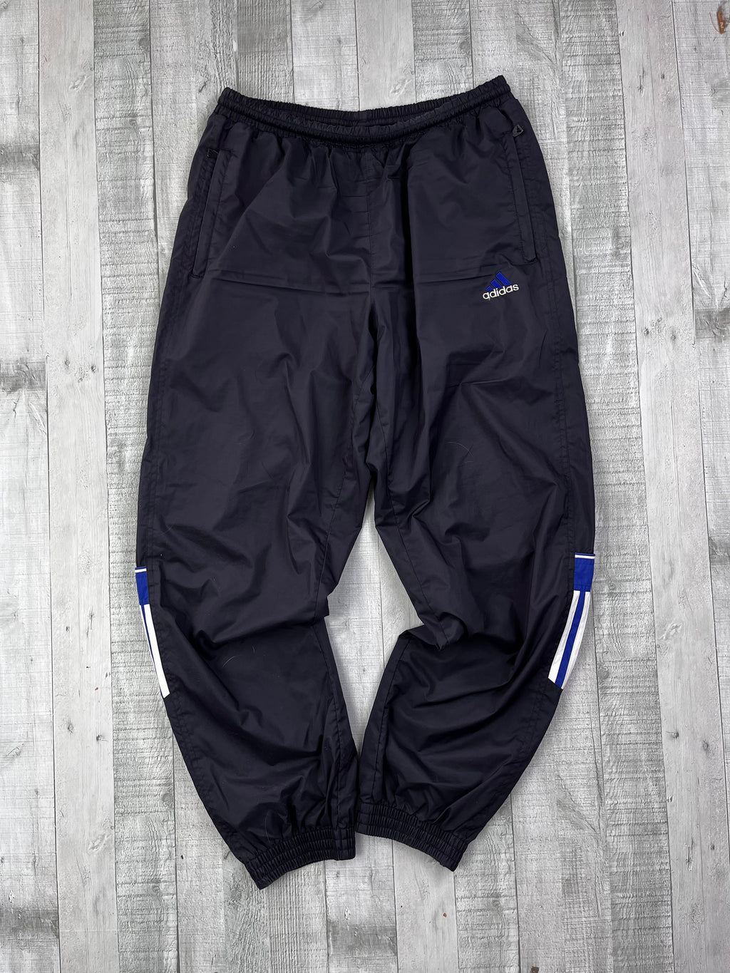 Adidas Vintage Trainingsanzug 90s Blau Schwarz L