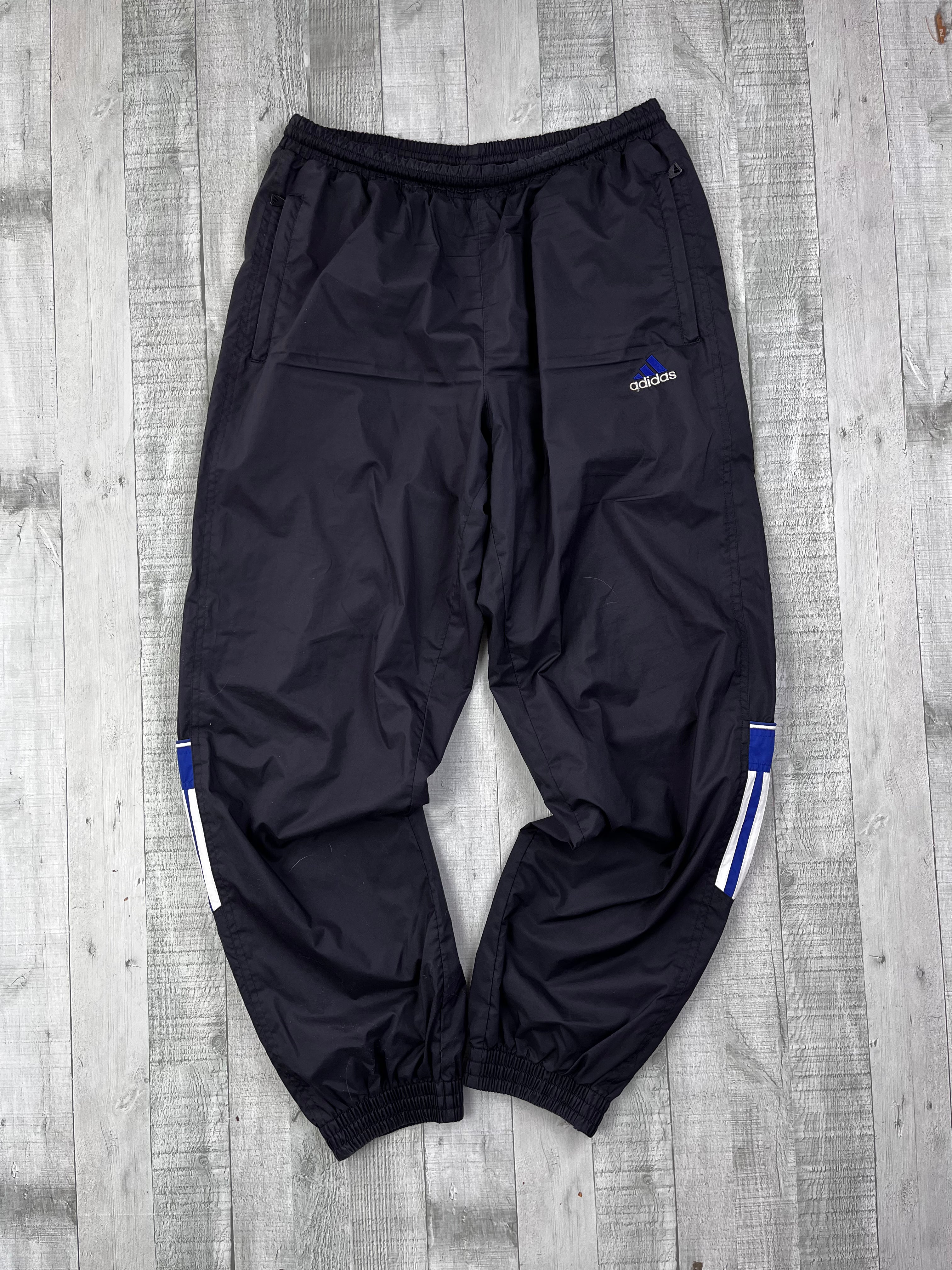 Adidas Vintage Trainingsanzug 90s Blau Schwarz L