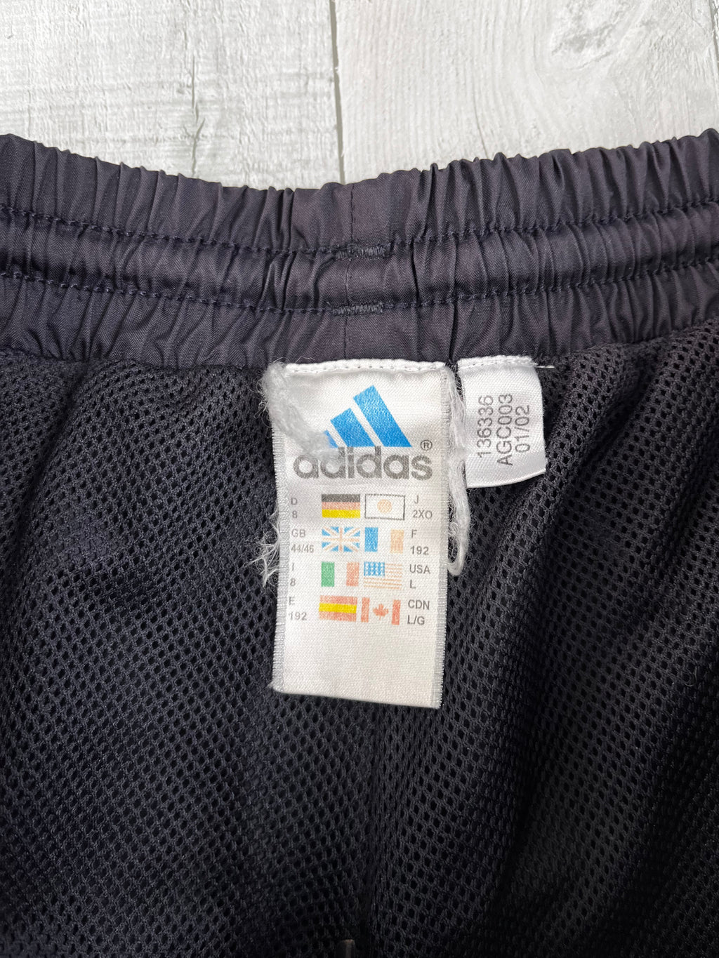 Adidas Vintage Trainingsanzug 90s Blau Schwarz L