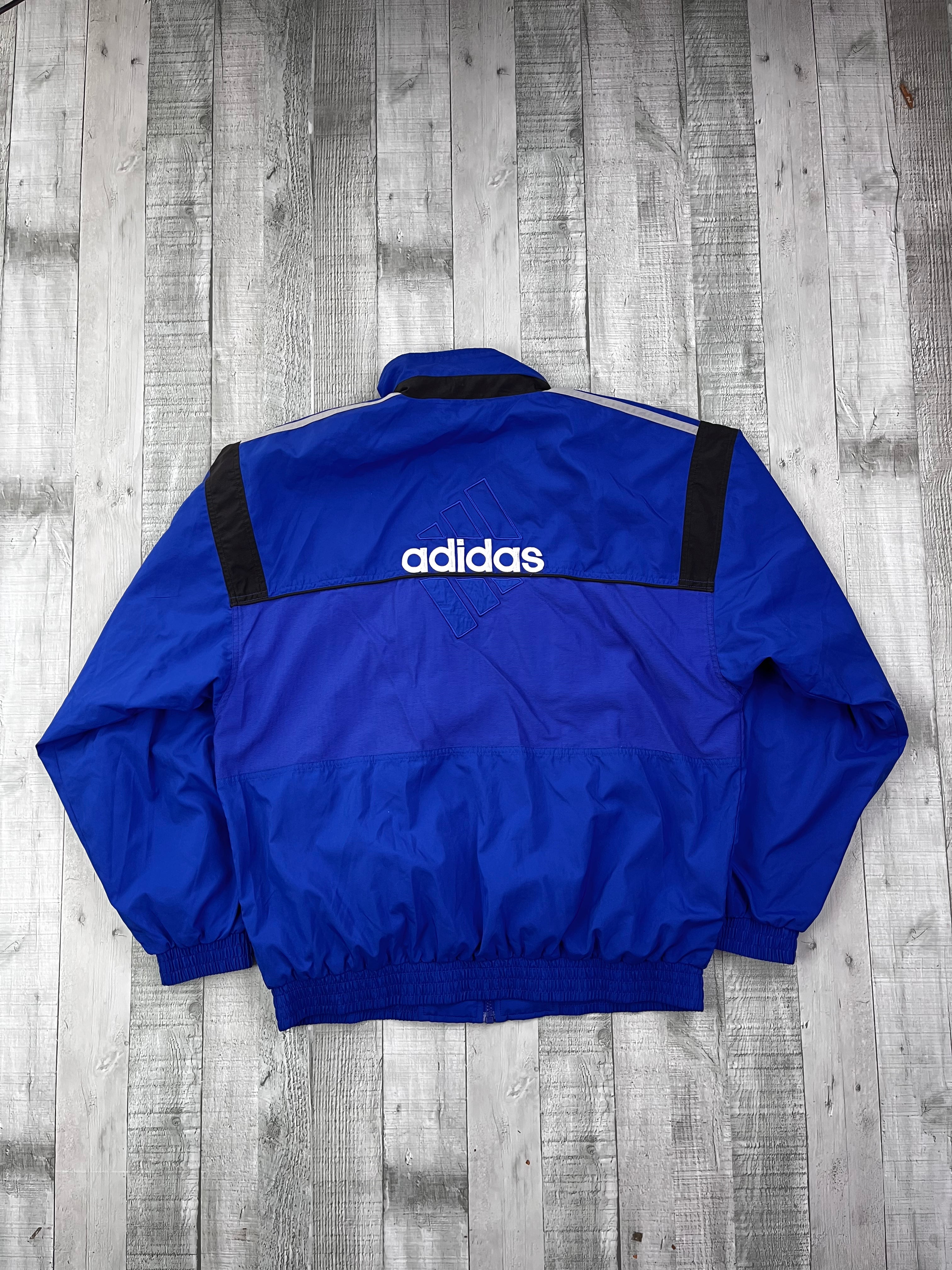 Adidas Vintage Trainingsanzug Y2K Blau Schwarz M