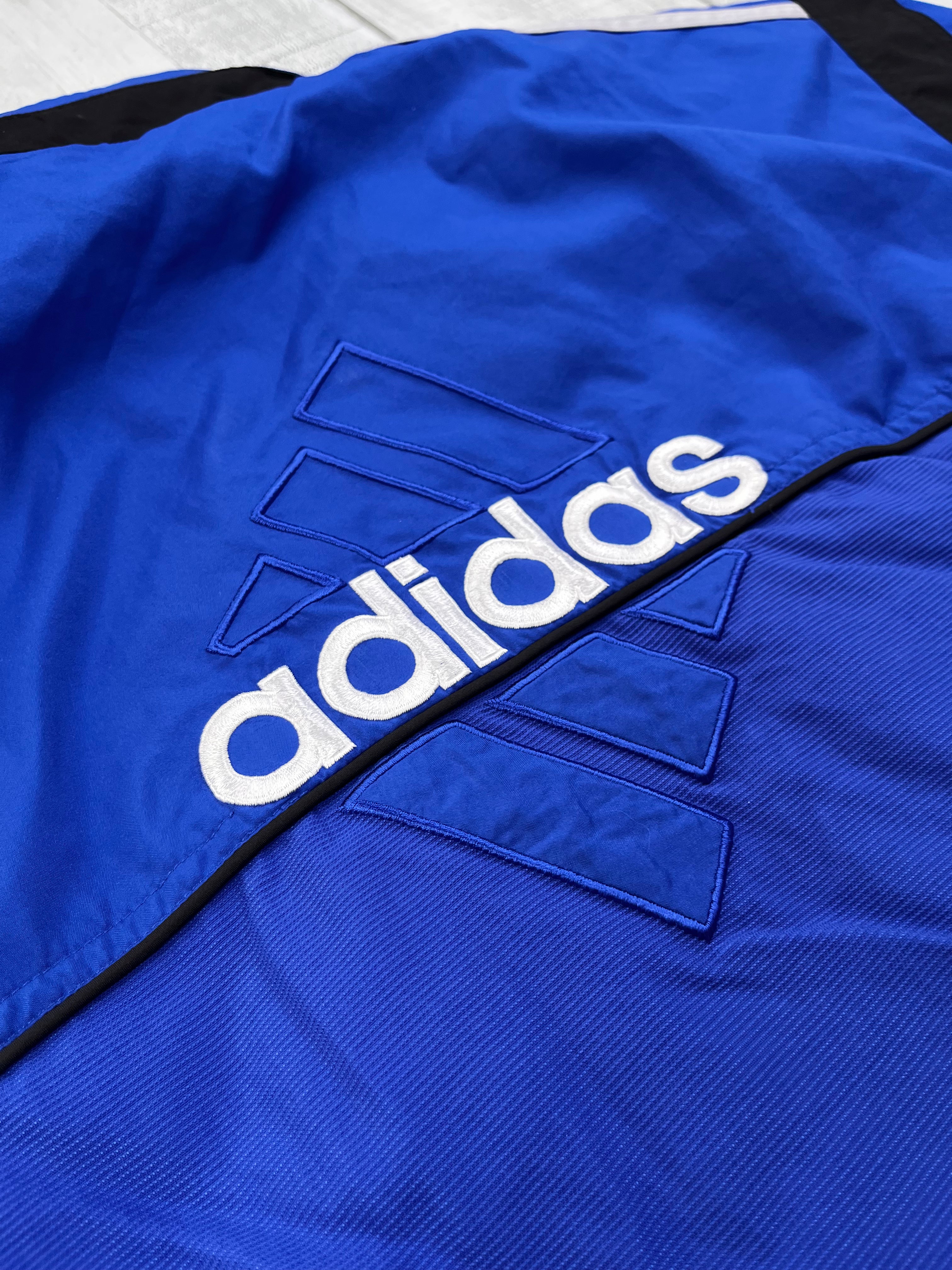 Adidas Vintage Trainingsanzug Y2K Blau Schwarz M